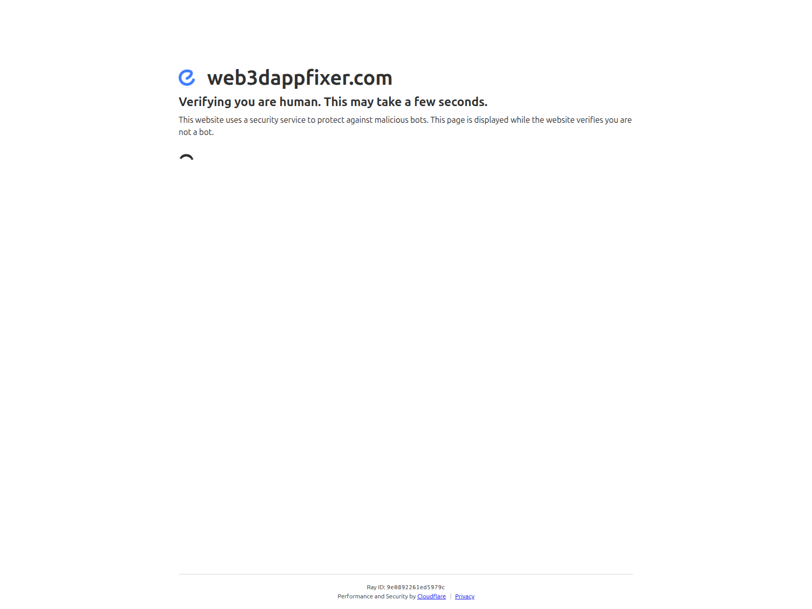 Screenshot of web3dappfixer.com
