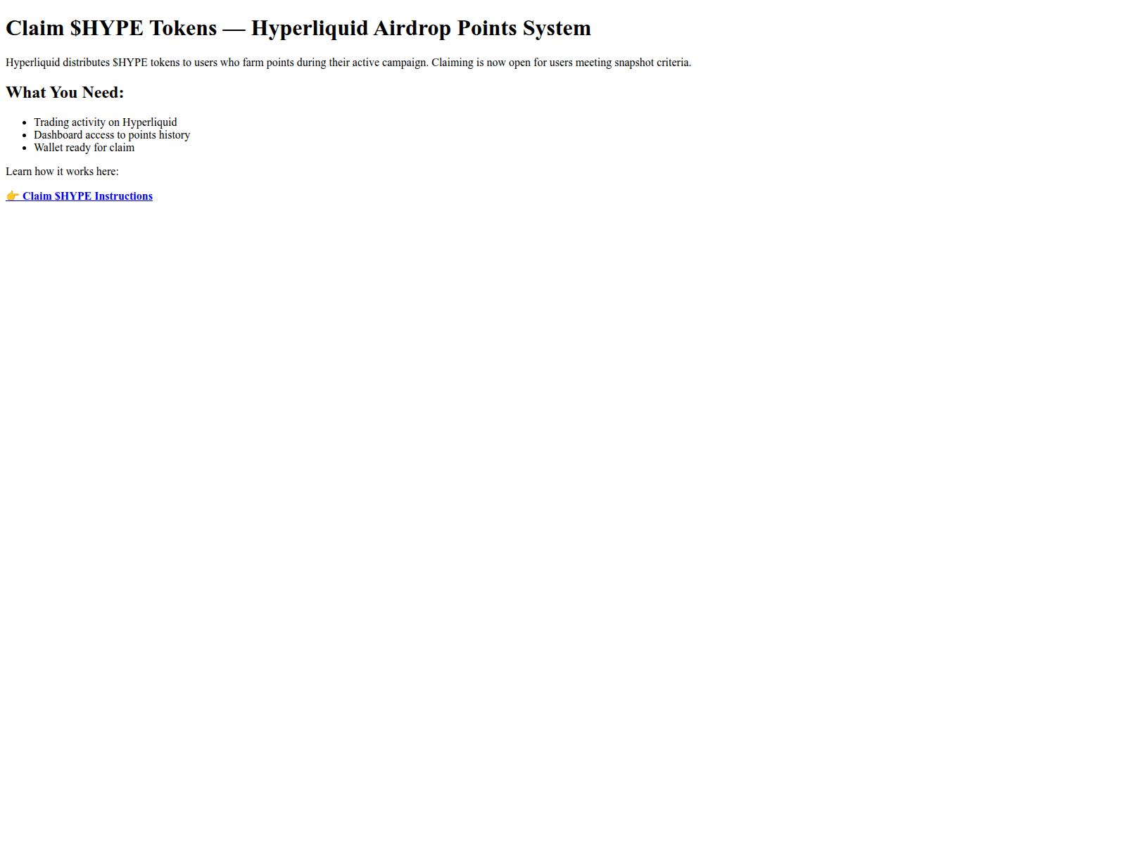 Screenshot of claim-hype-points-hyperliquid.pages.dev