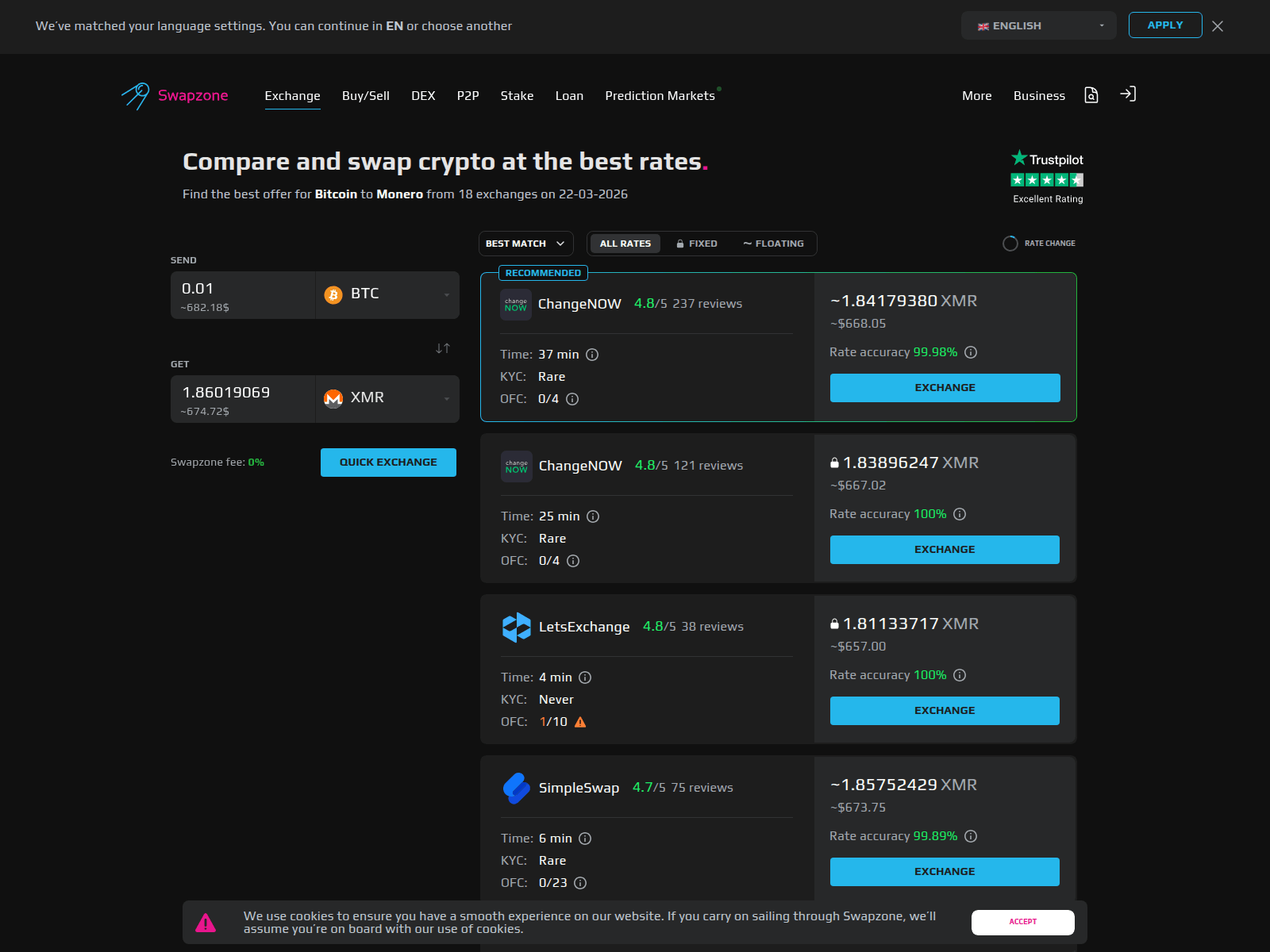 Screenshot of sapzone.io