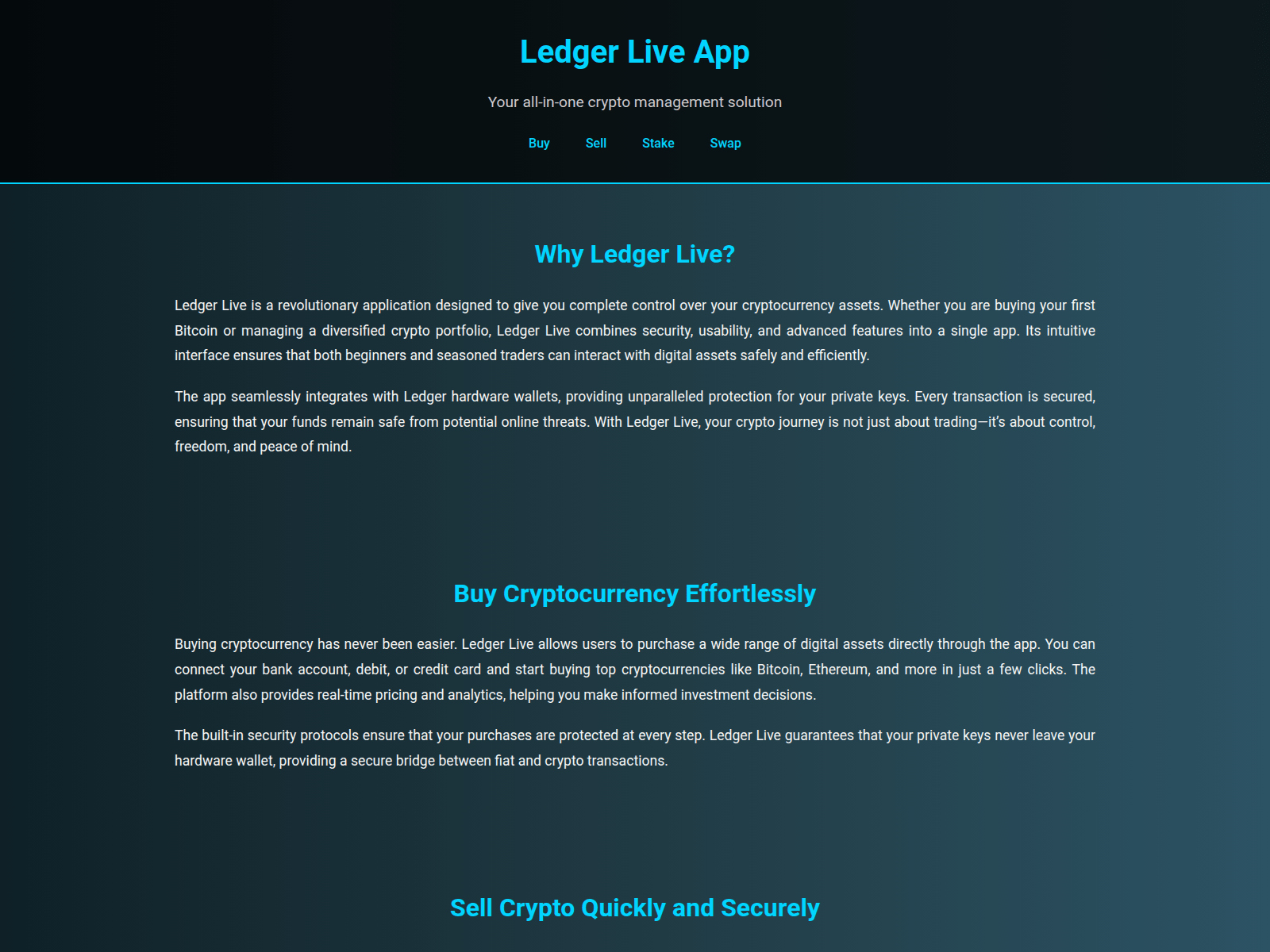 Screenshot of ledger-us-live-cbc.pages.dev