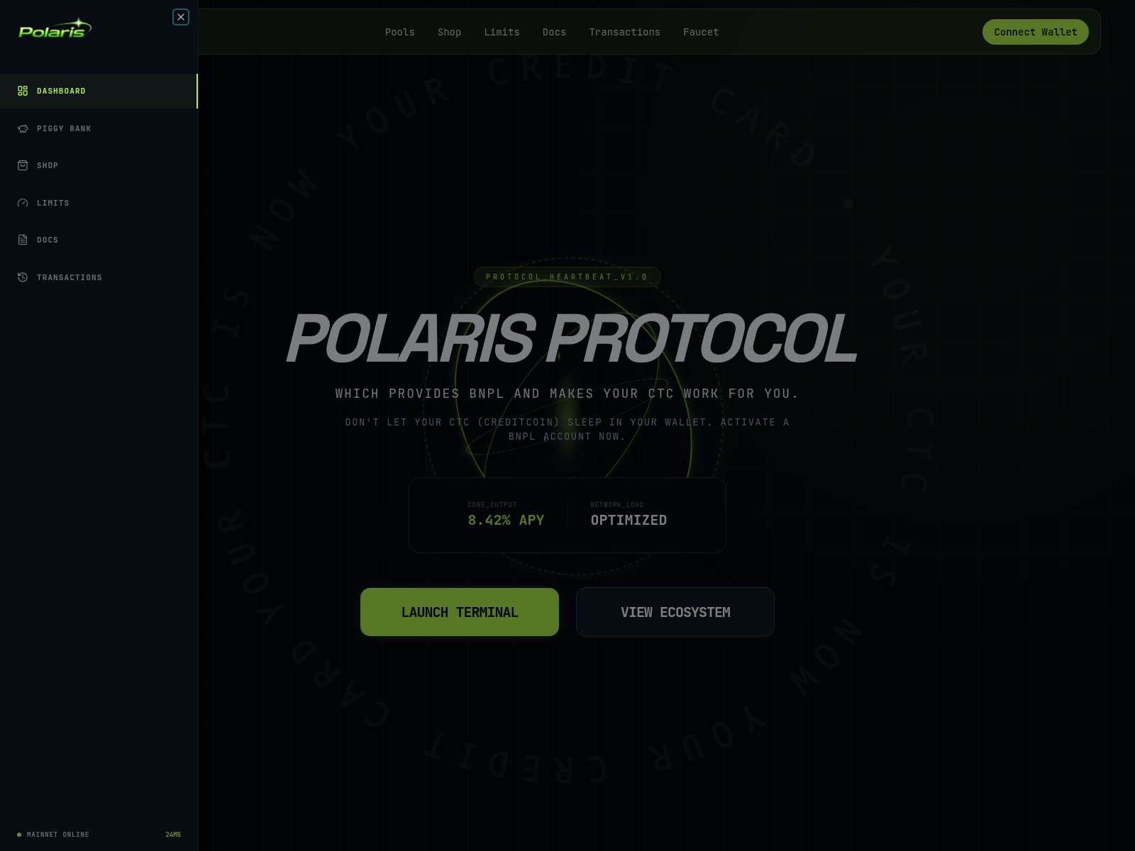 Screenshot of www.polarispay.app