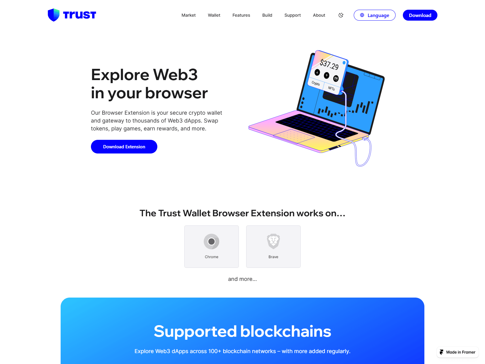 Screenshot of trust-extx.framer.media