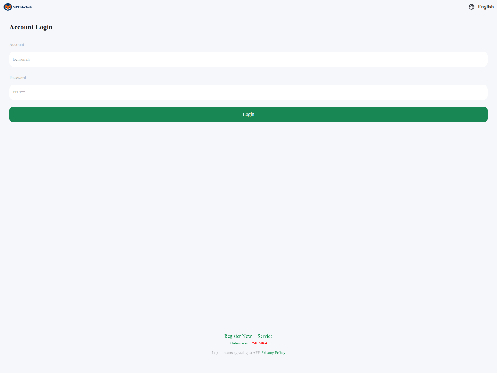 Screenshot of vipmetamask.vip