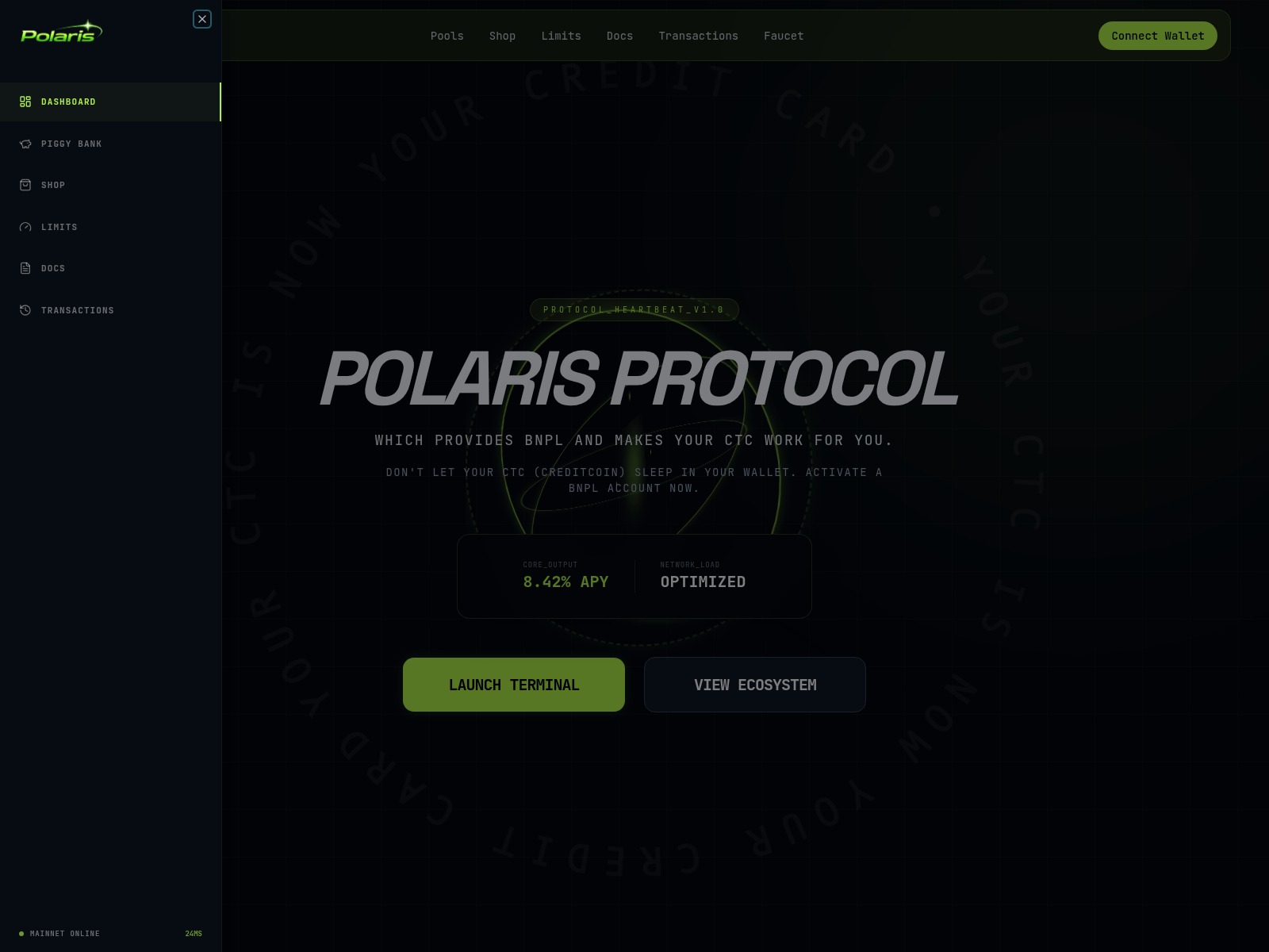 Screenshot of polarispay.app