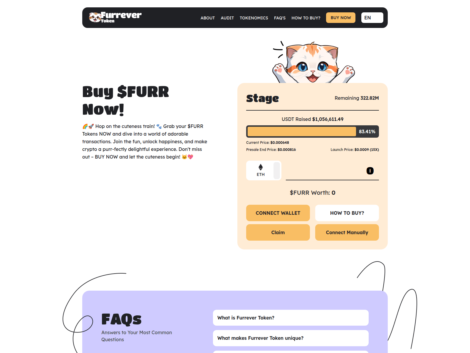 Screenshot of furrevertoken-buy.pages.dev