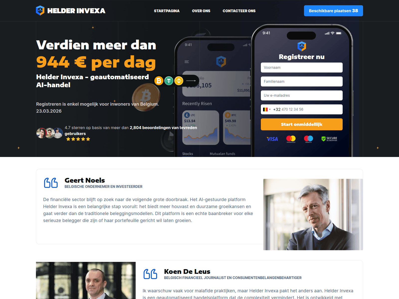 Screenshot of helder-invexa.com