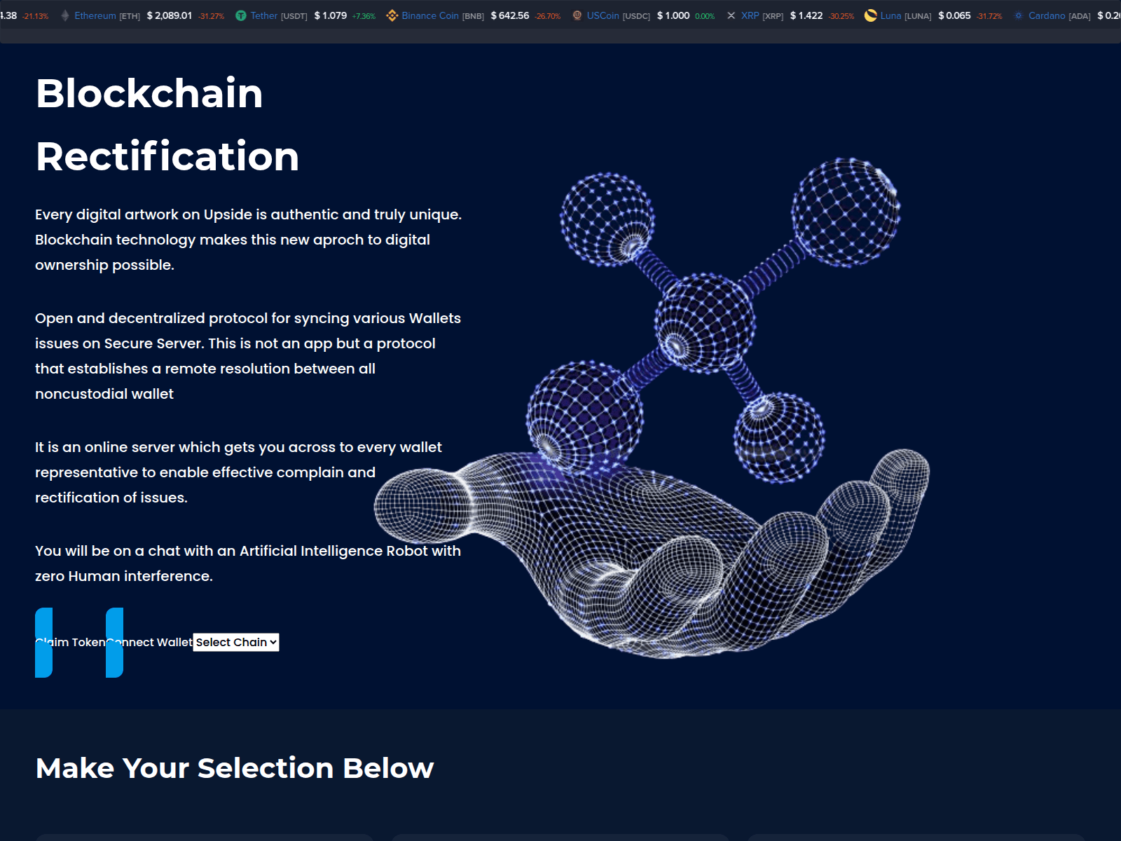 Screenshot of models-aichain.pages.dev