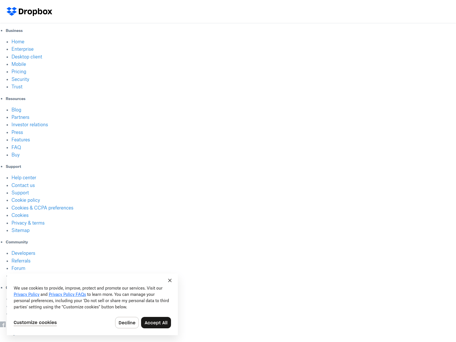 Screenshot of dropbox-prod.adobemsbasic.com