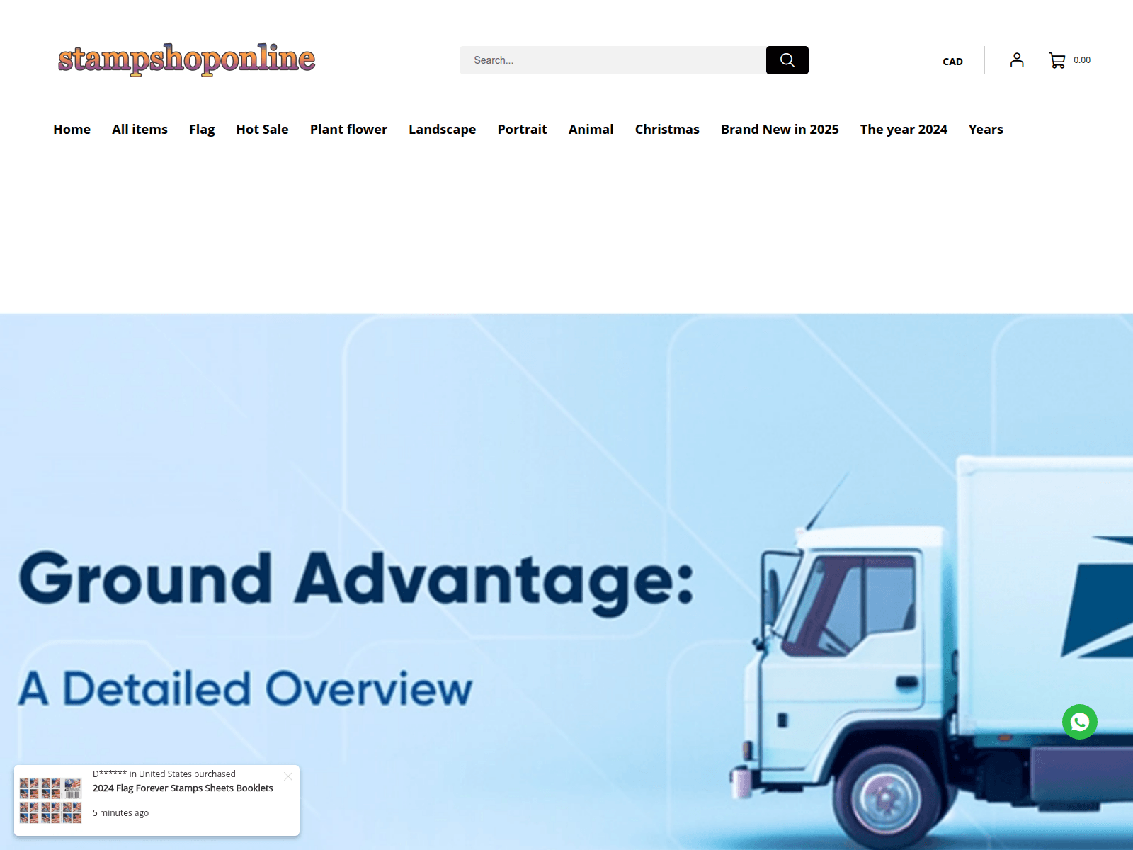 Screenshot of stampsinquiry.com