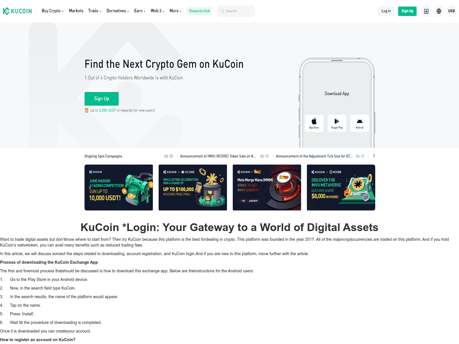 Screenshot of kaocoinlouigns.webflow.io