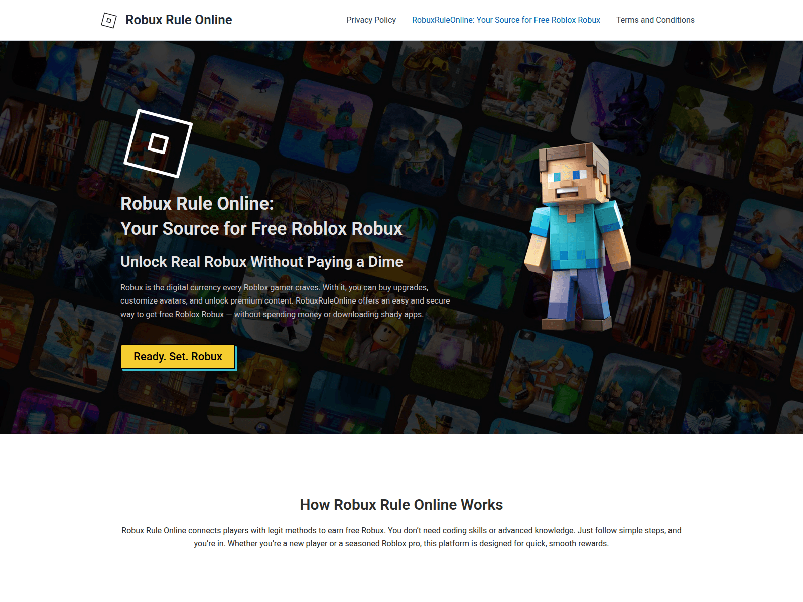 Screenshot of robuxruleonline.vip