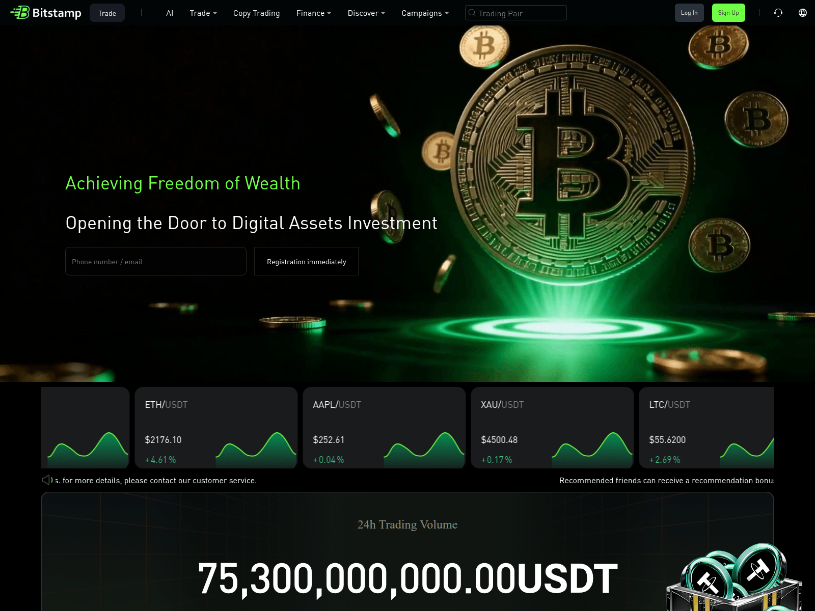 Screenshot of bitstamp.cyou