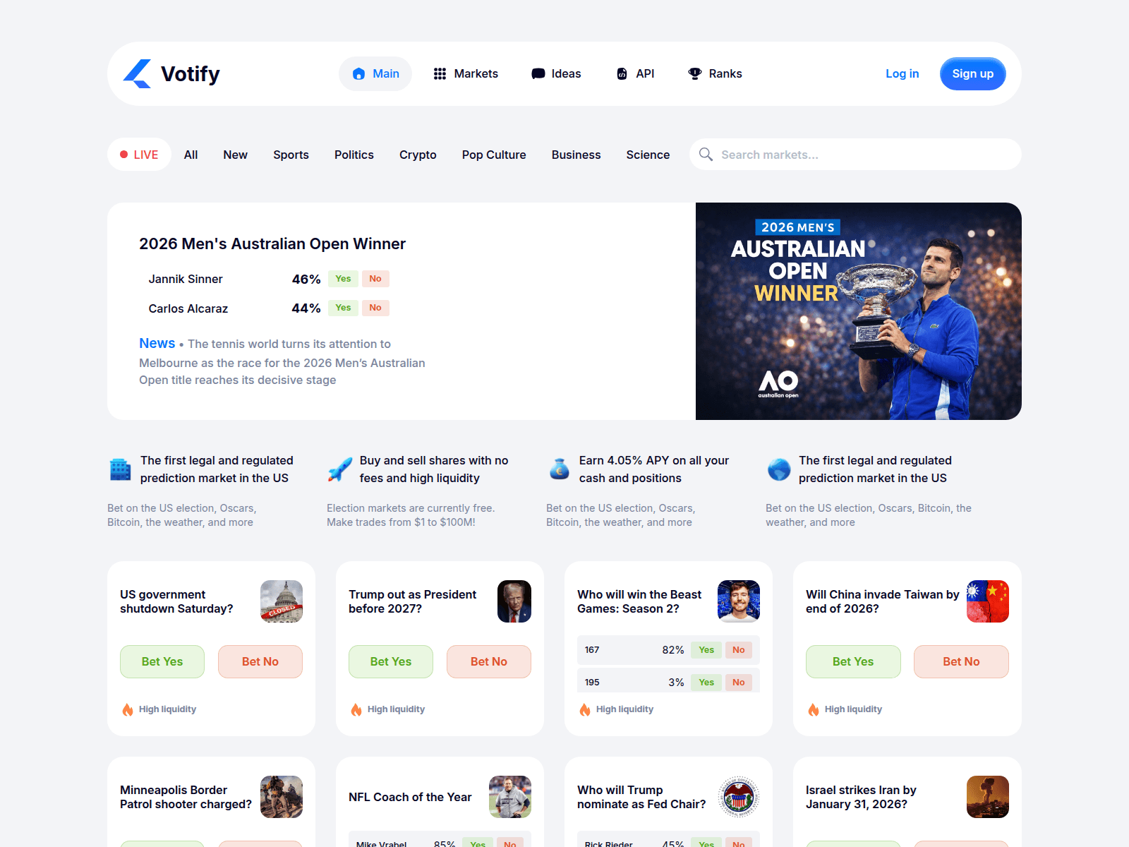Screenshot of votifiy.com