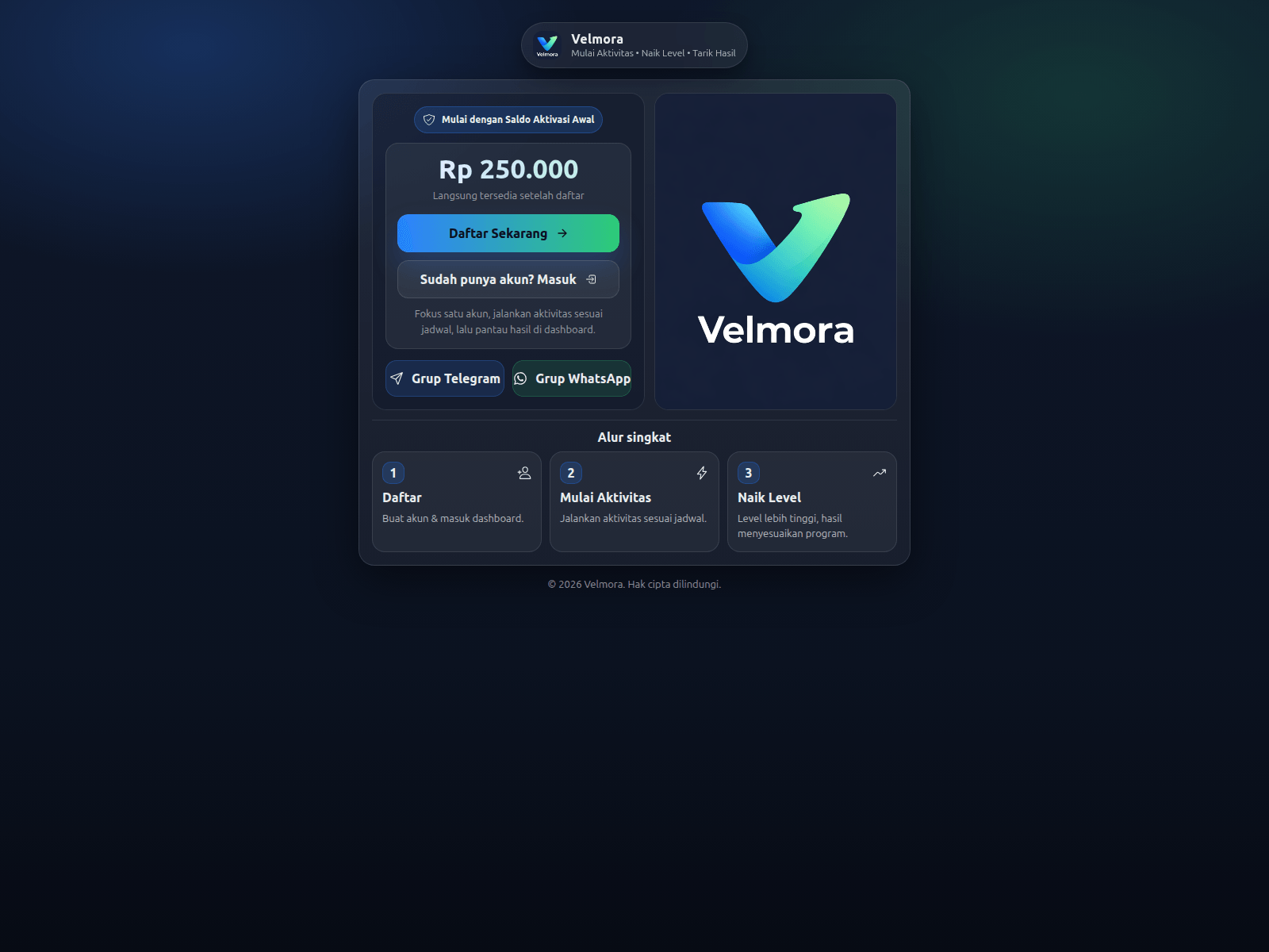 Screenshot of velmora-live.store
