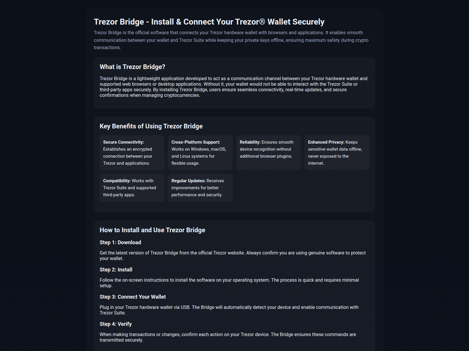 Screenshot of trezr-ridge.pages.dev