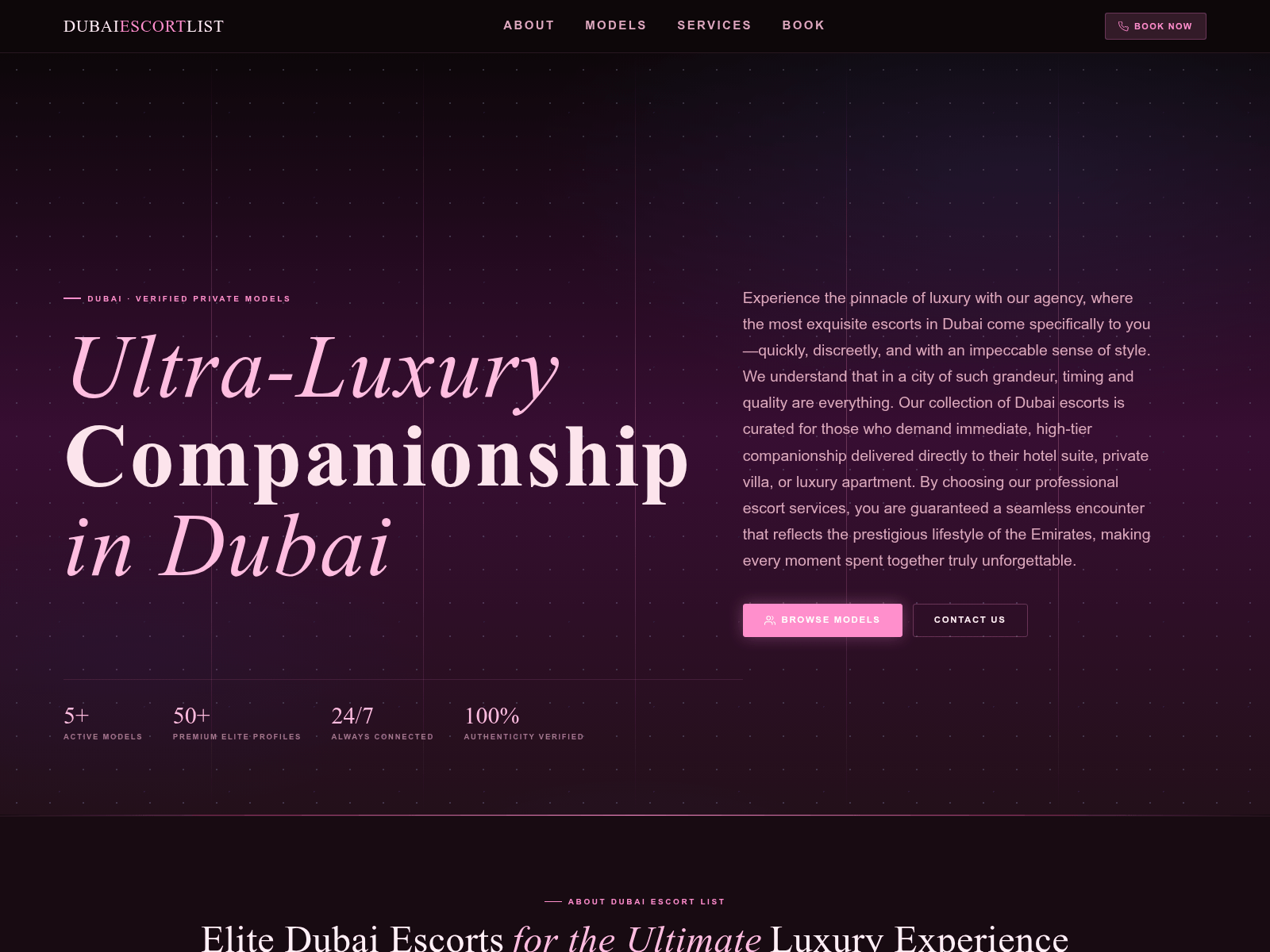 Screenshot of dubaiescortlist.com