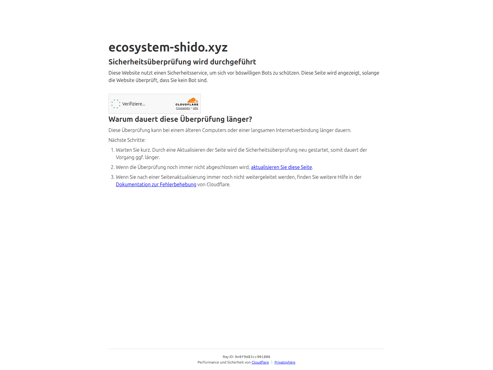 Screenshot of ecosystem-shido.xyz