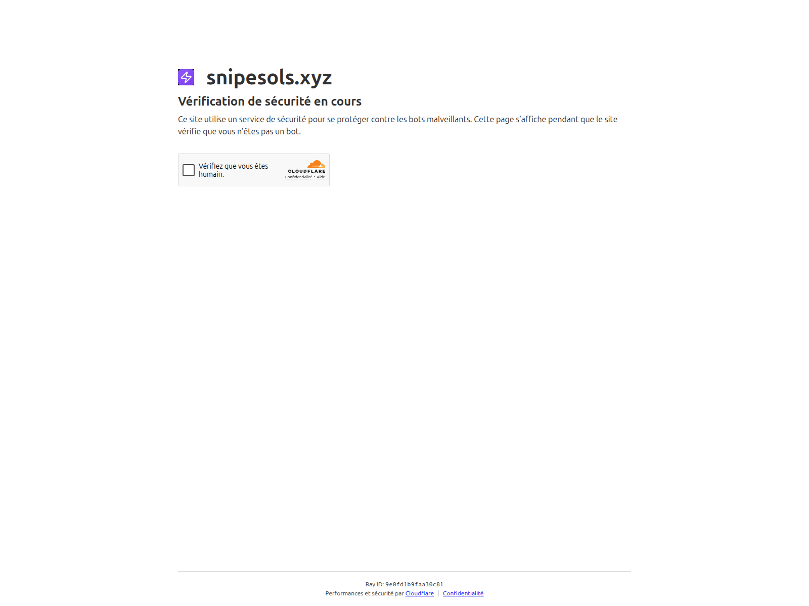 Screenshot of snipesols.xyz