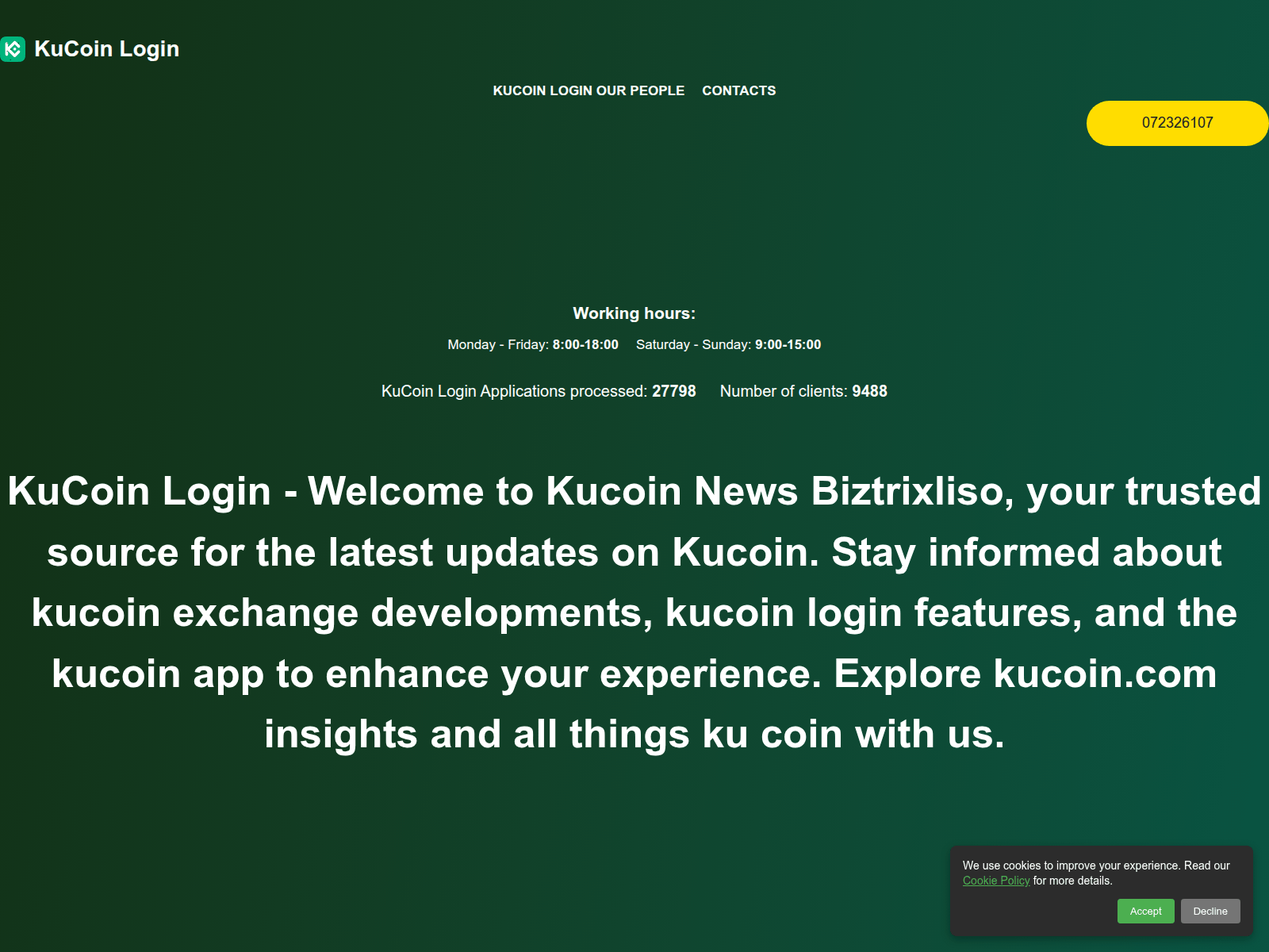 Screenshot of kucoin-login.at