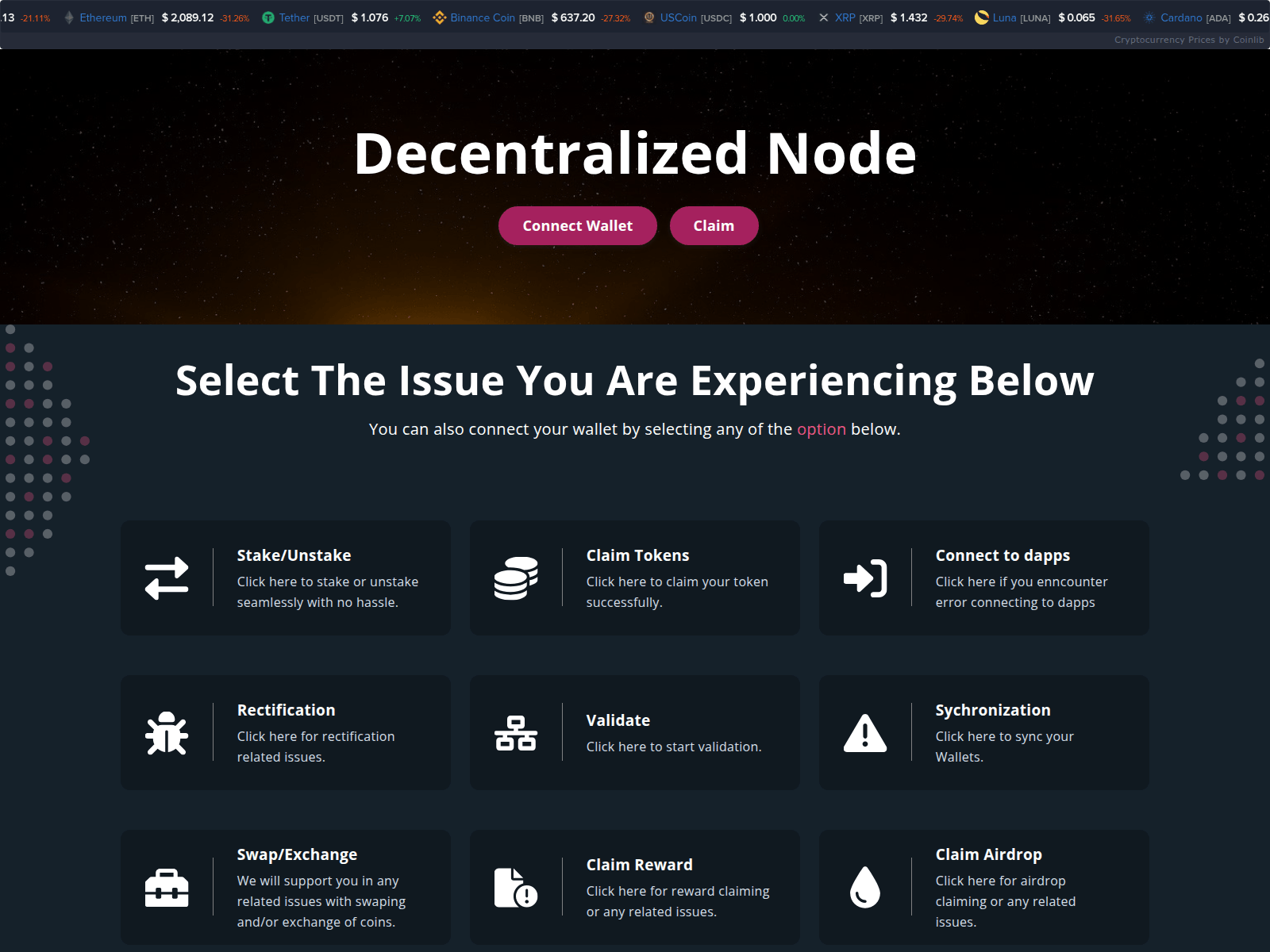 Screenshot of unifier-protocol.info