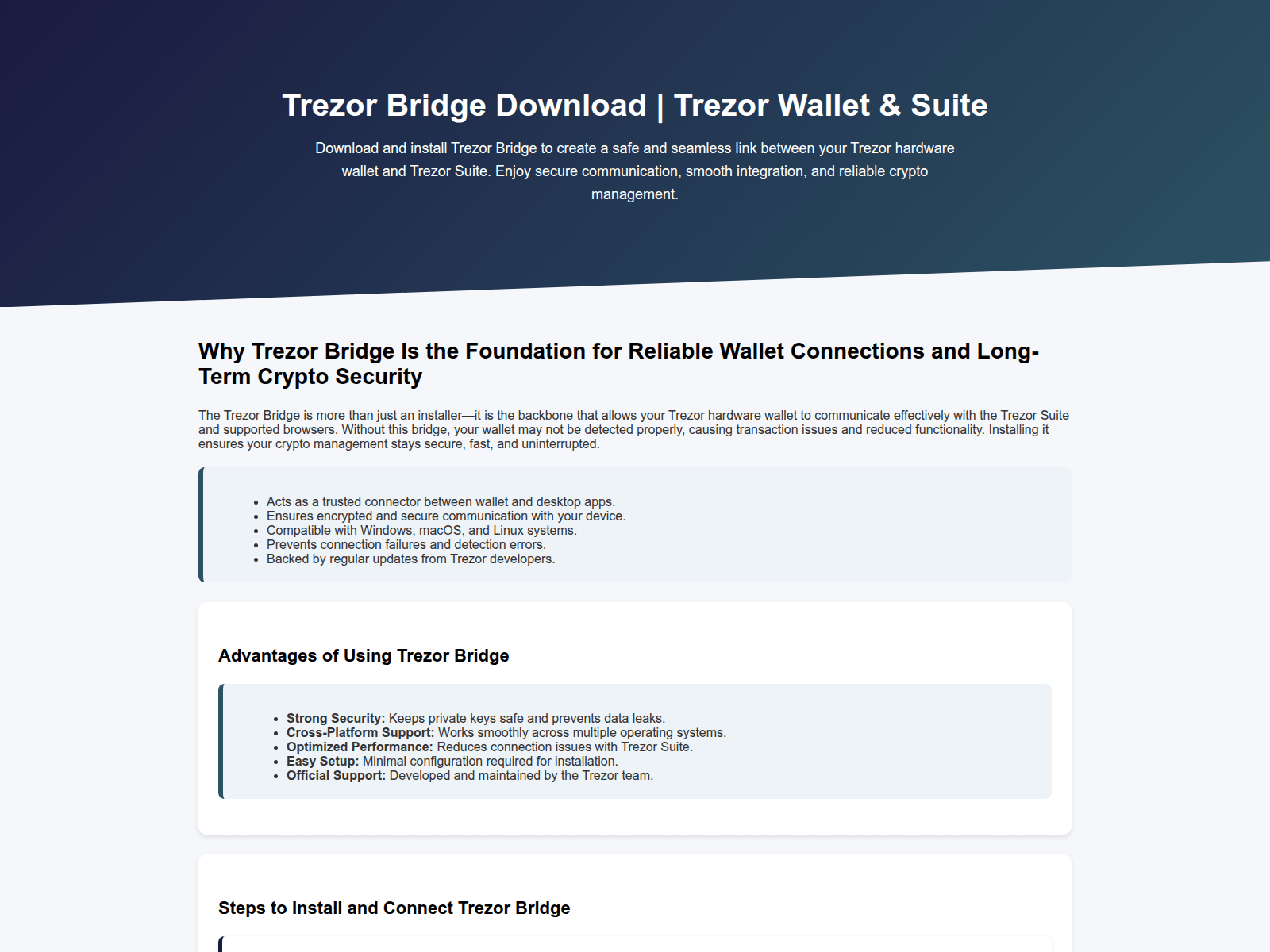 Screenshot of conect-en-trzor-bridge-download.pages.dev