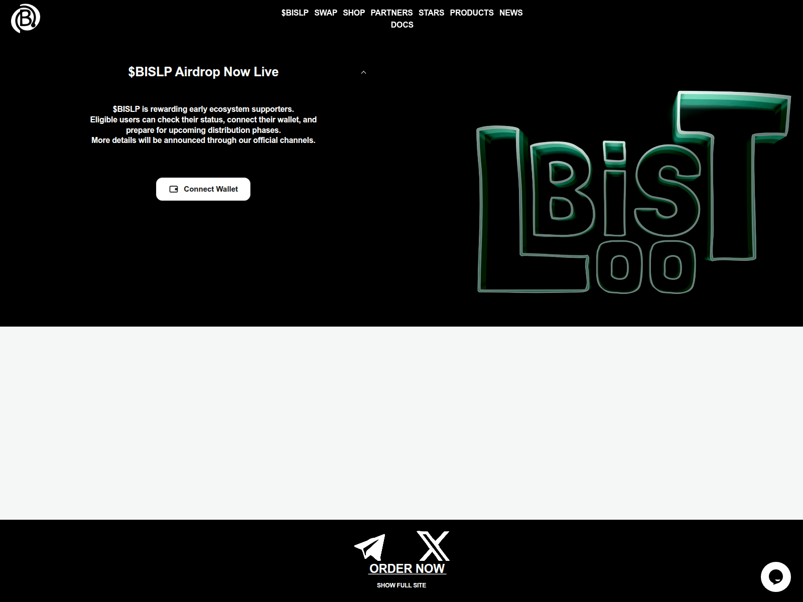 Screenshot of token-bisloot.com