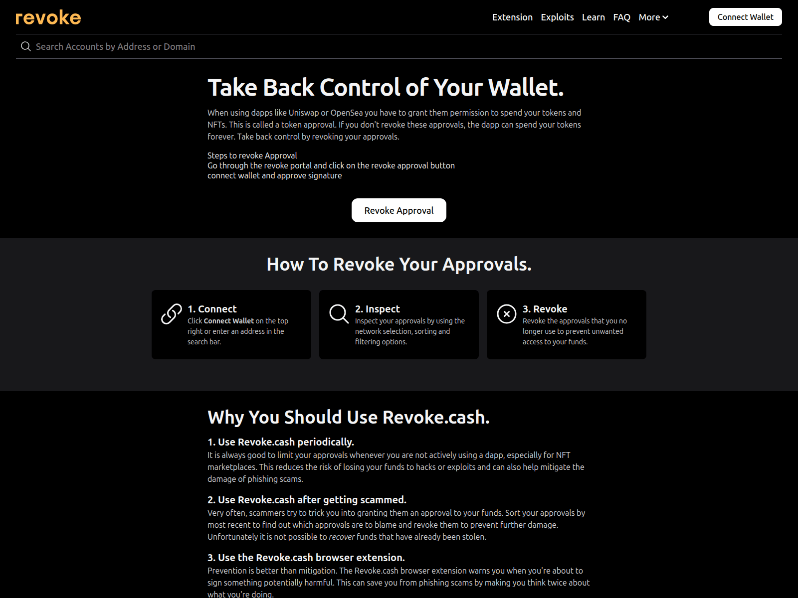 Forensic screenshot of revokes-cash.web.app