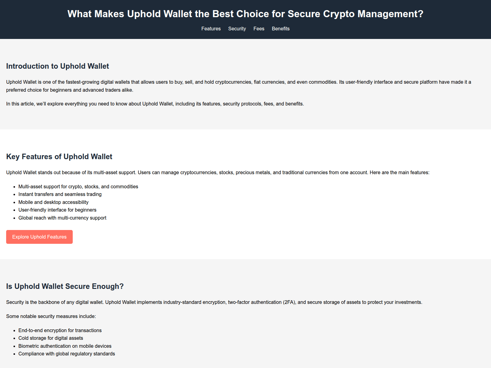 Screenshot of official-uphald-wallet.pages.dev