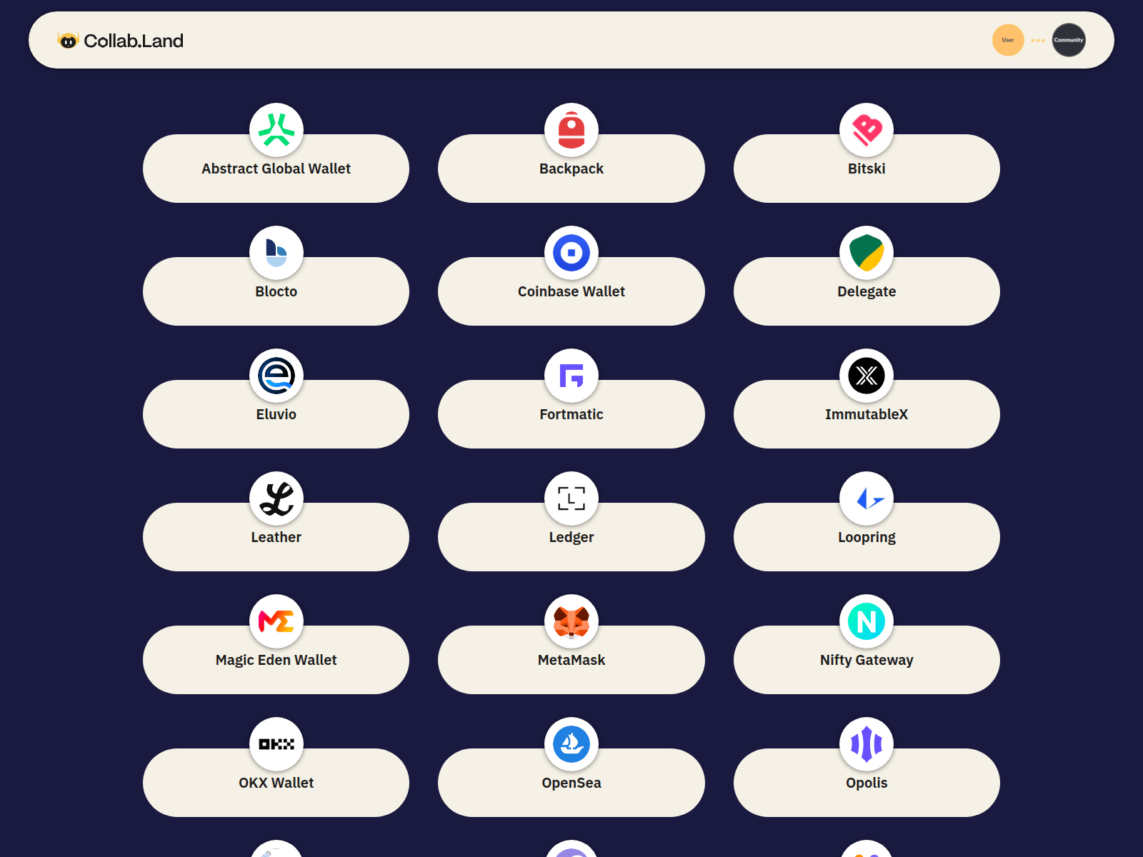 Screenshot of auths-collab.land