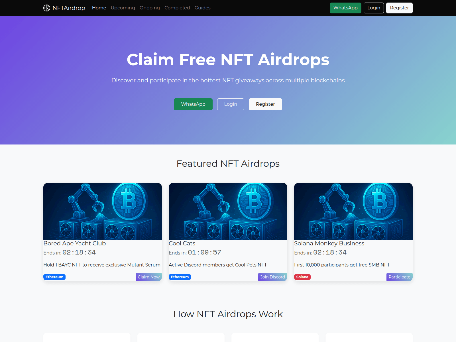 Forensic screenshot of nftairdrop.sbs