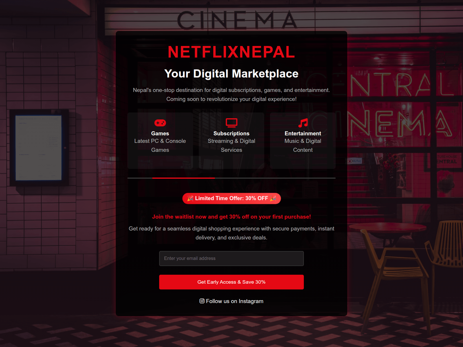 Screenshot of nepalnetflix.com