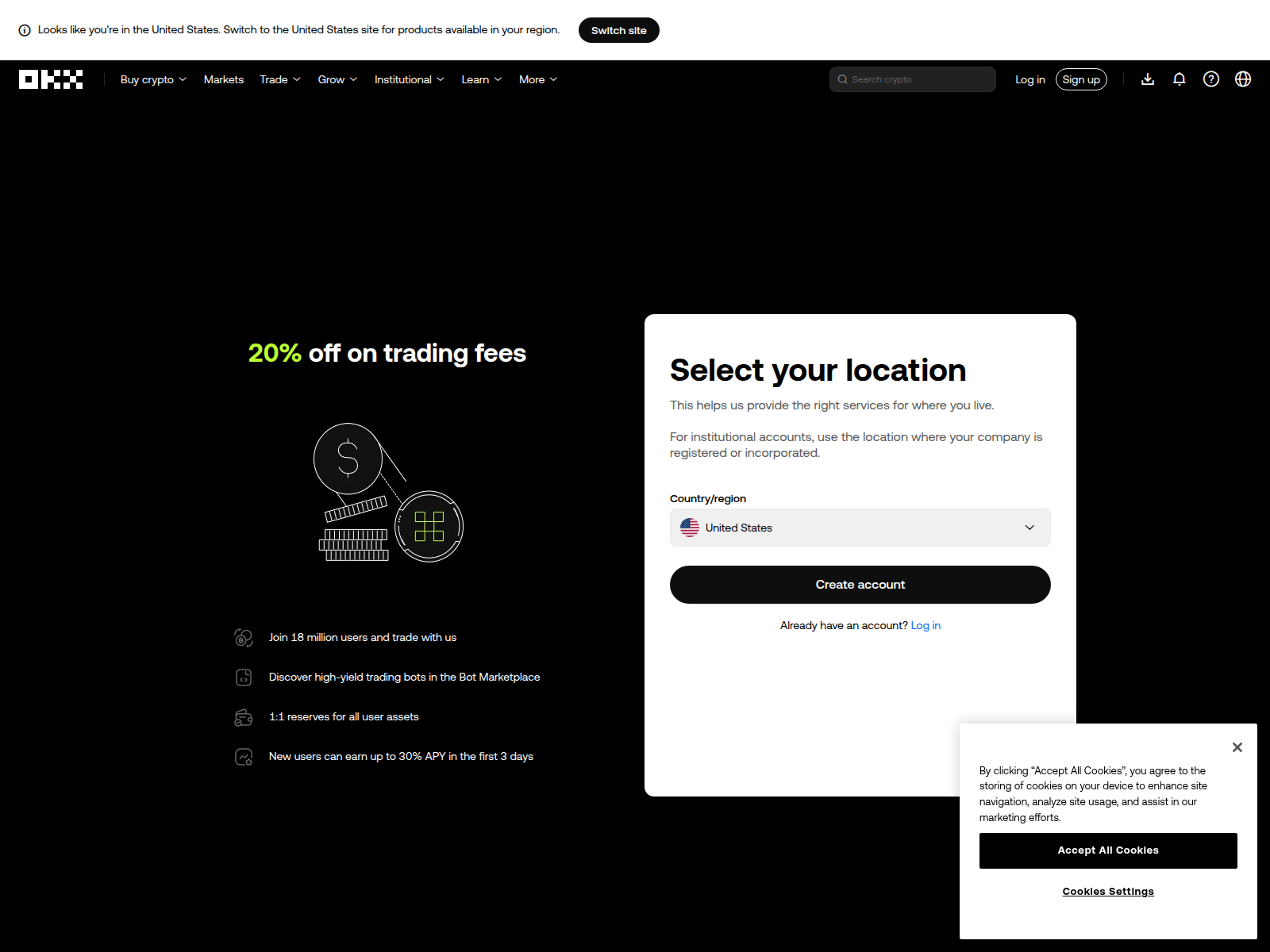 Screenshot of okxee.cc