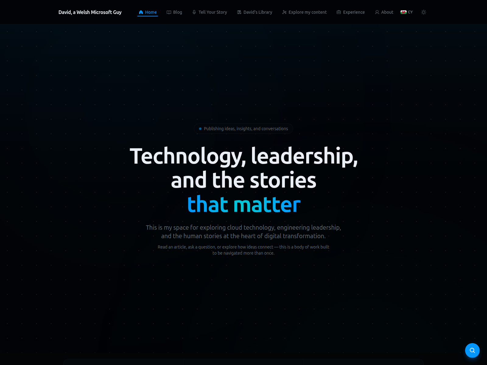 Screenshot of welshmicrosoftguy.co.uk