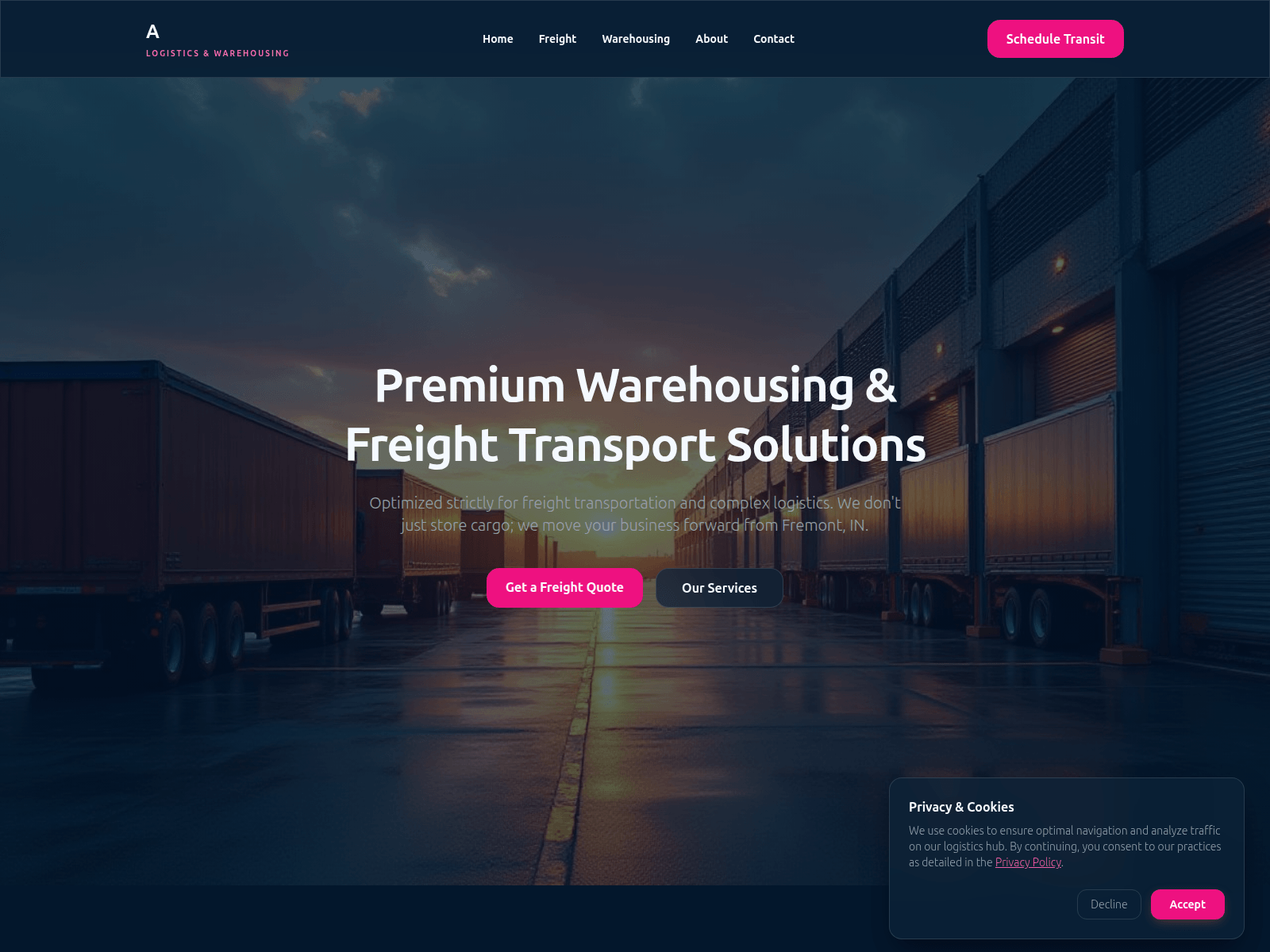 Screenshot of ateamstorageunits.com