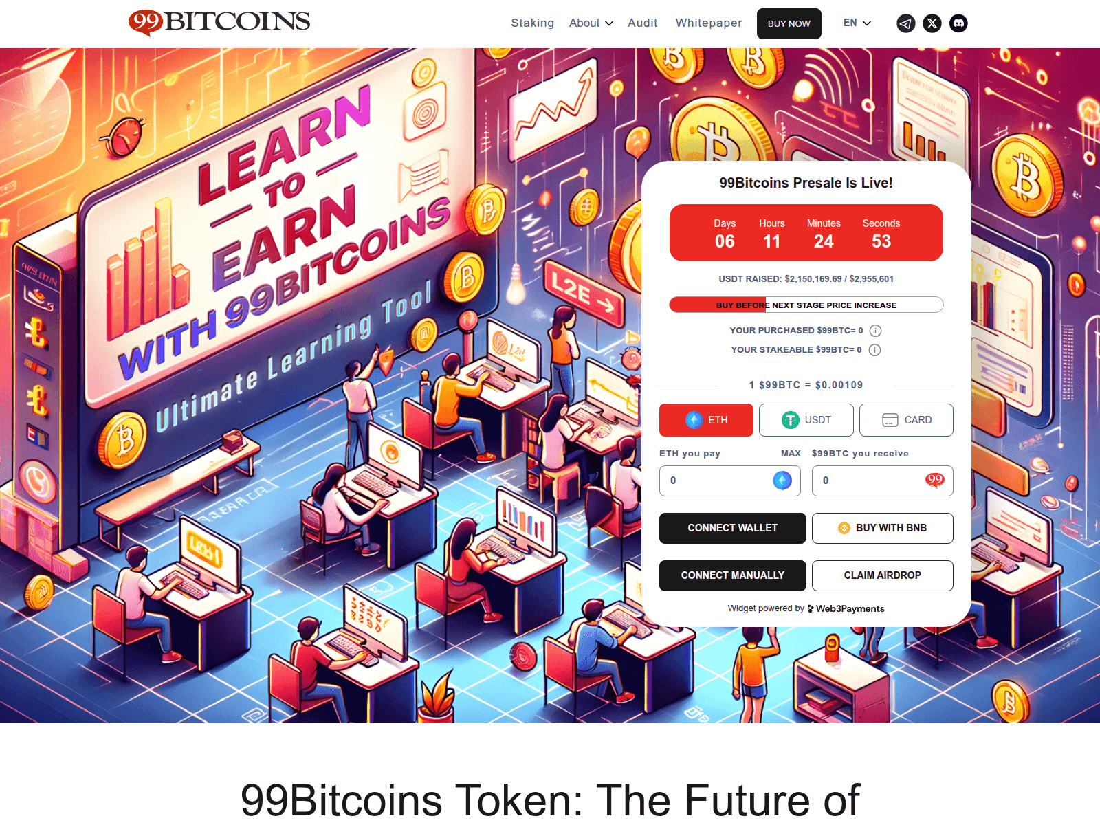 Screenshot of presale99bitcoin.pages.dev
