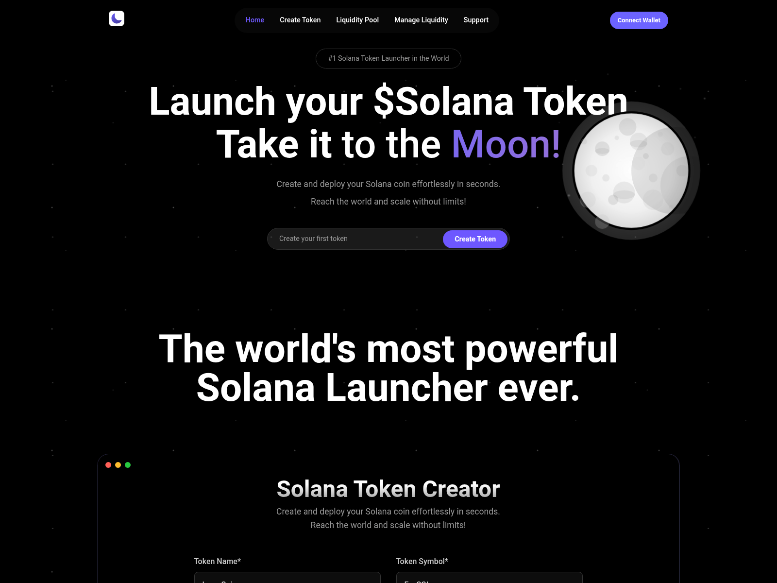 Screenshot of sollaunchpad.com
