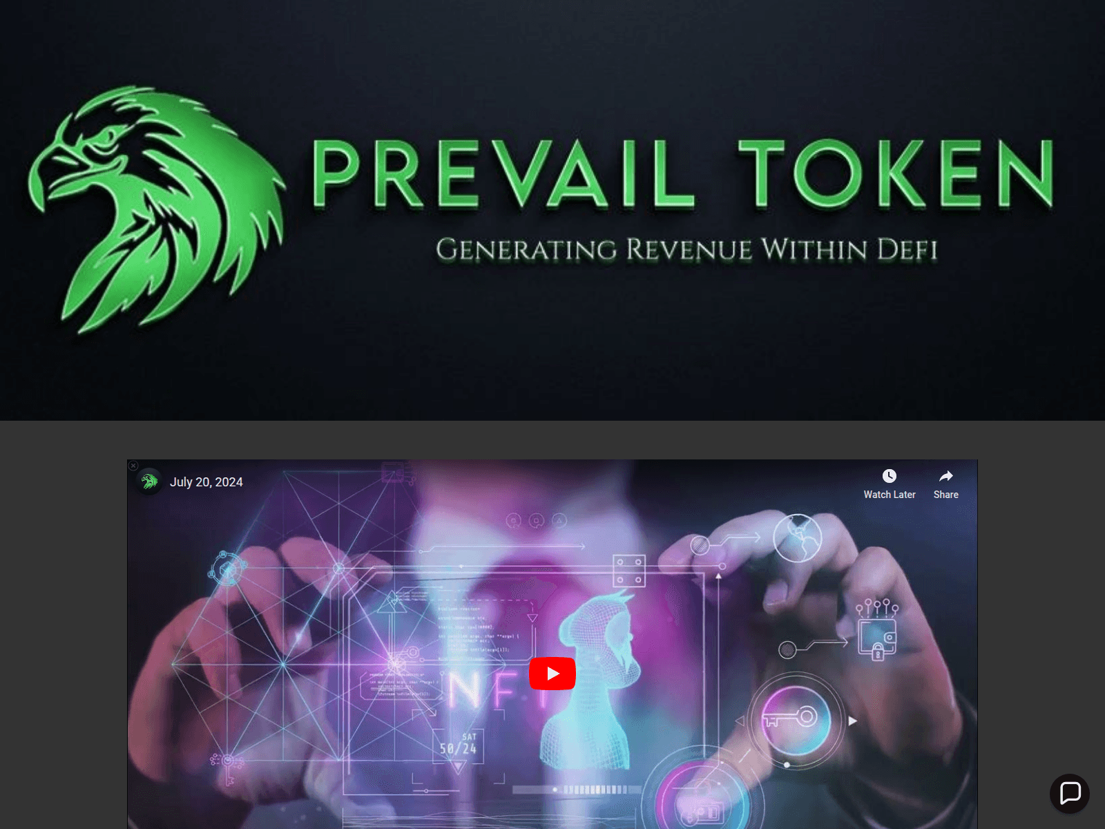 Forensic screenshot of prevailtokens.pages.dev
