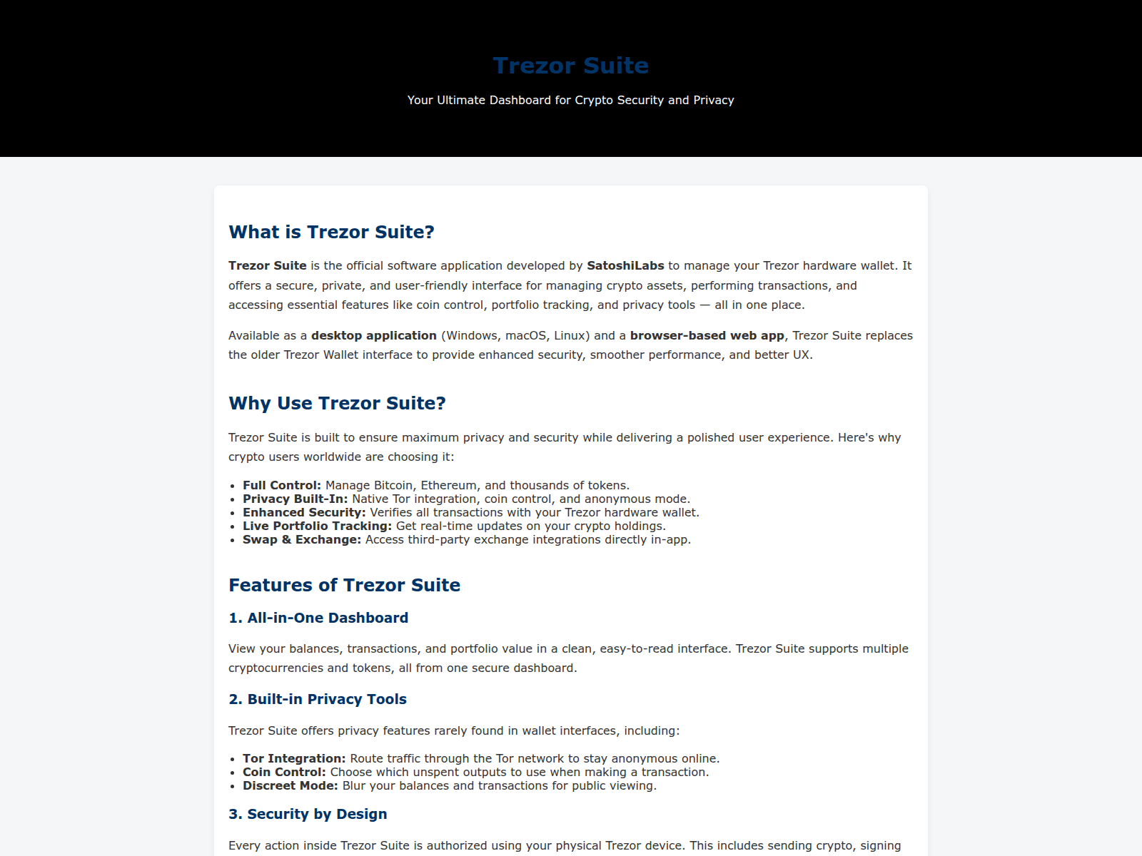Screenshot of suite--trezur--en.pages.dev