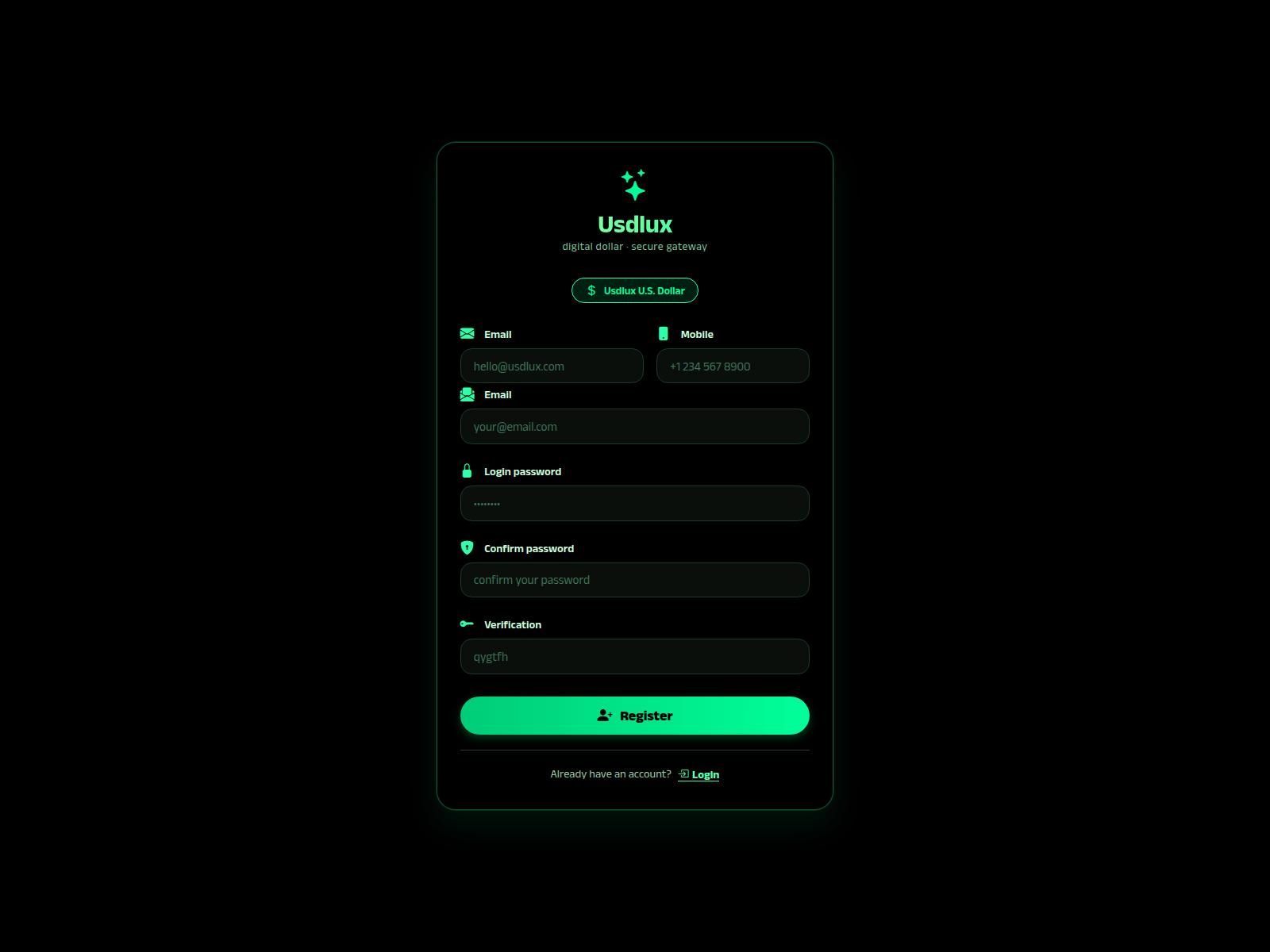 Forensic screenshot of usdlux.top