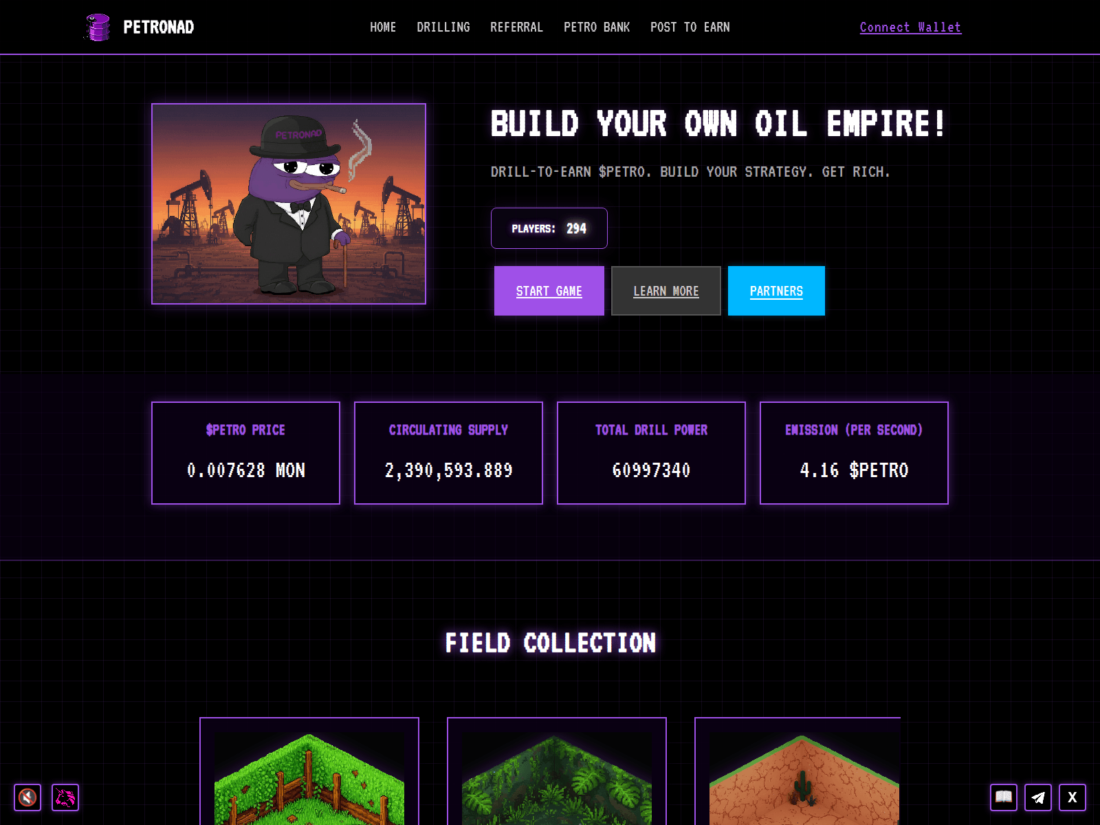 Screenshot of petronad.xyz