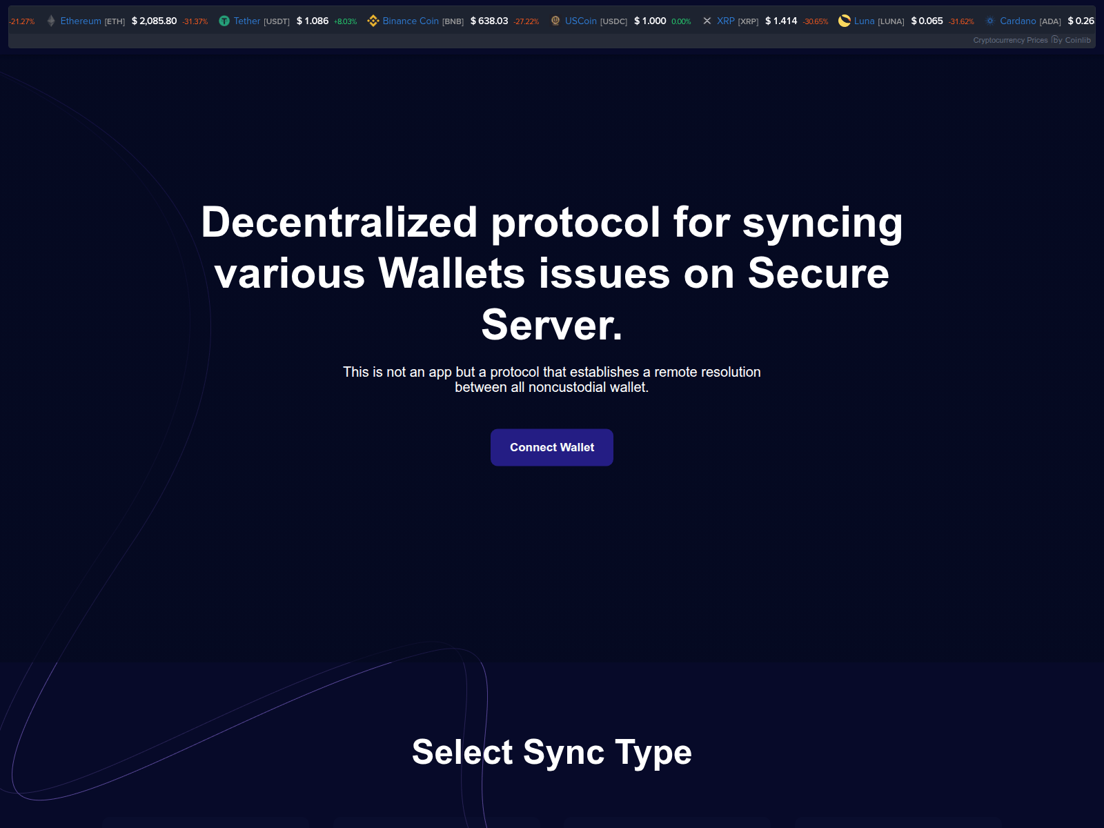 Screenshot of web3coinwalletsystem.pages.dev