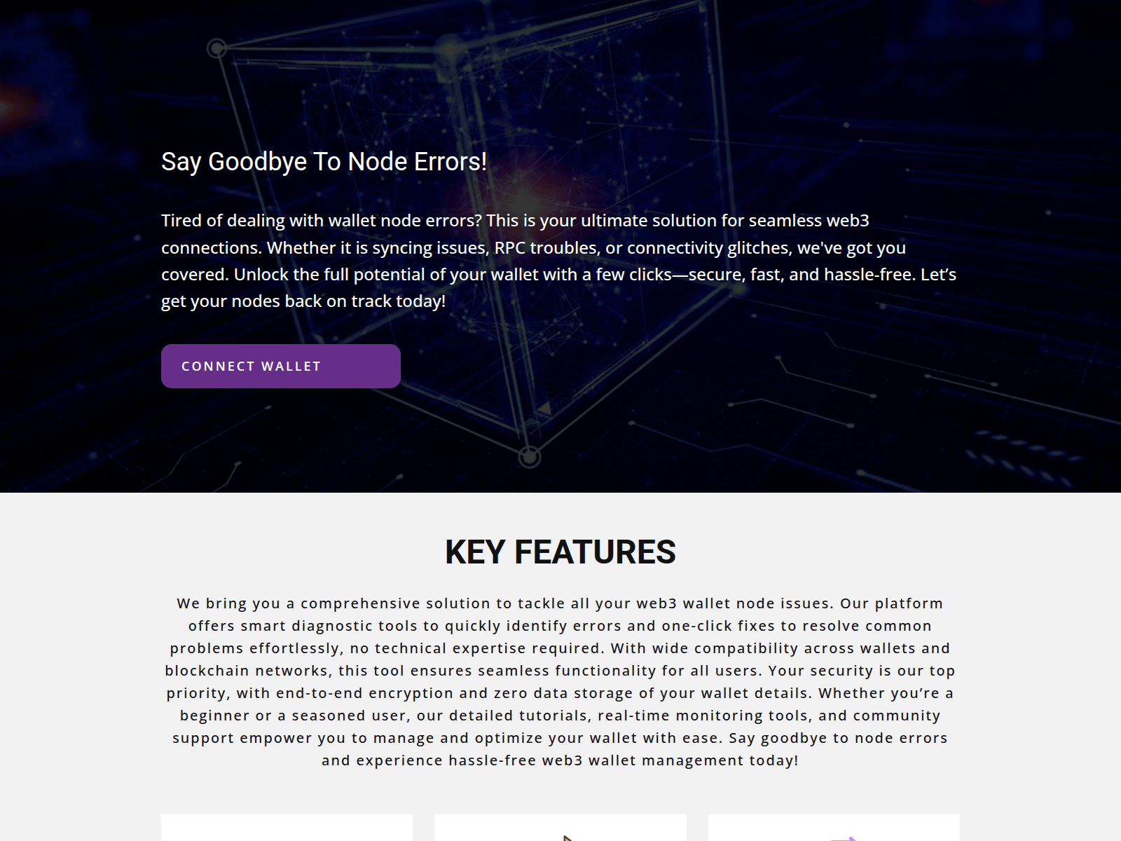 Screenshot of nodefixconnector.com