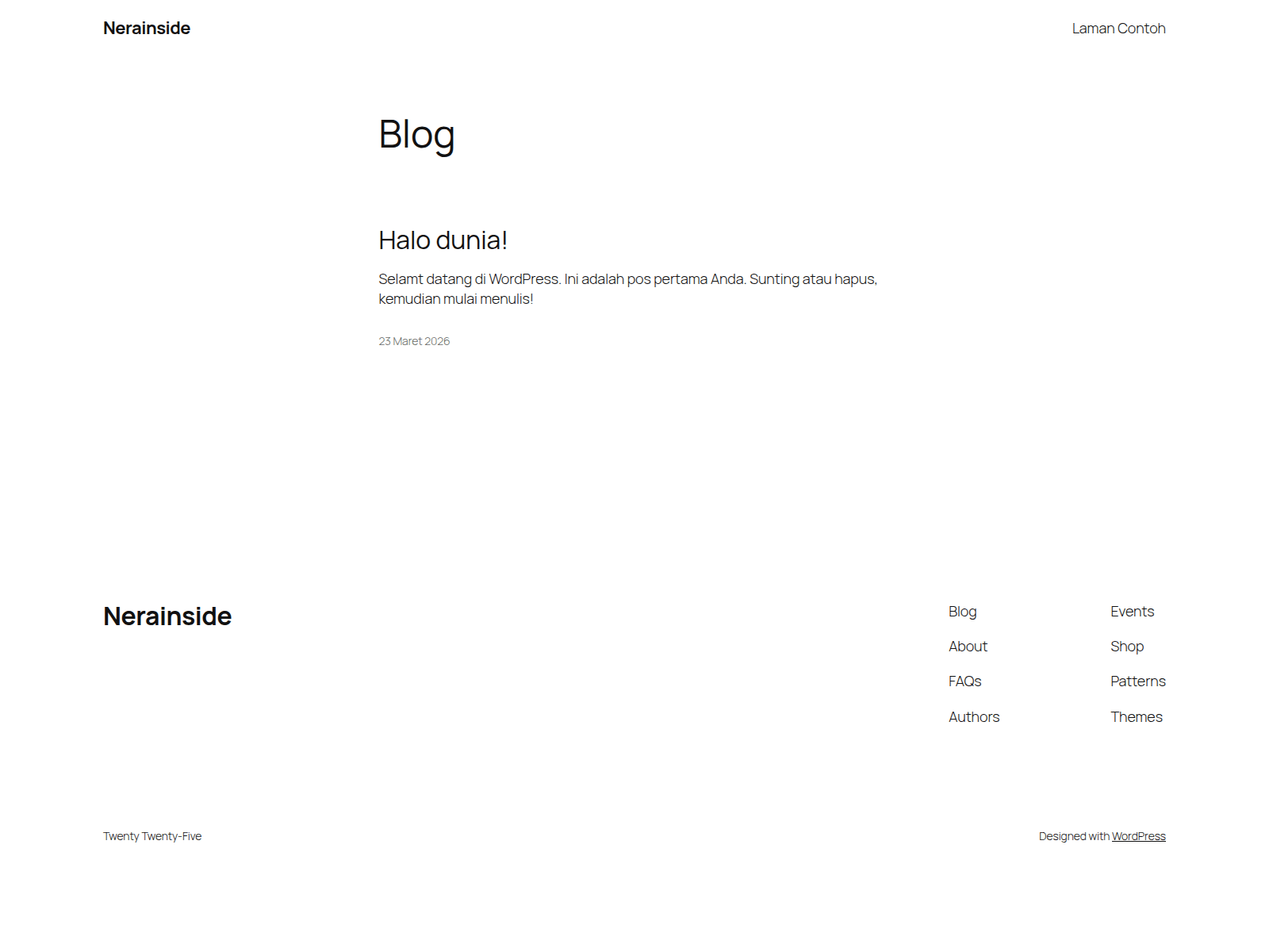 Screenshot of nerainside.com