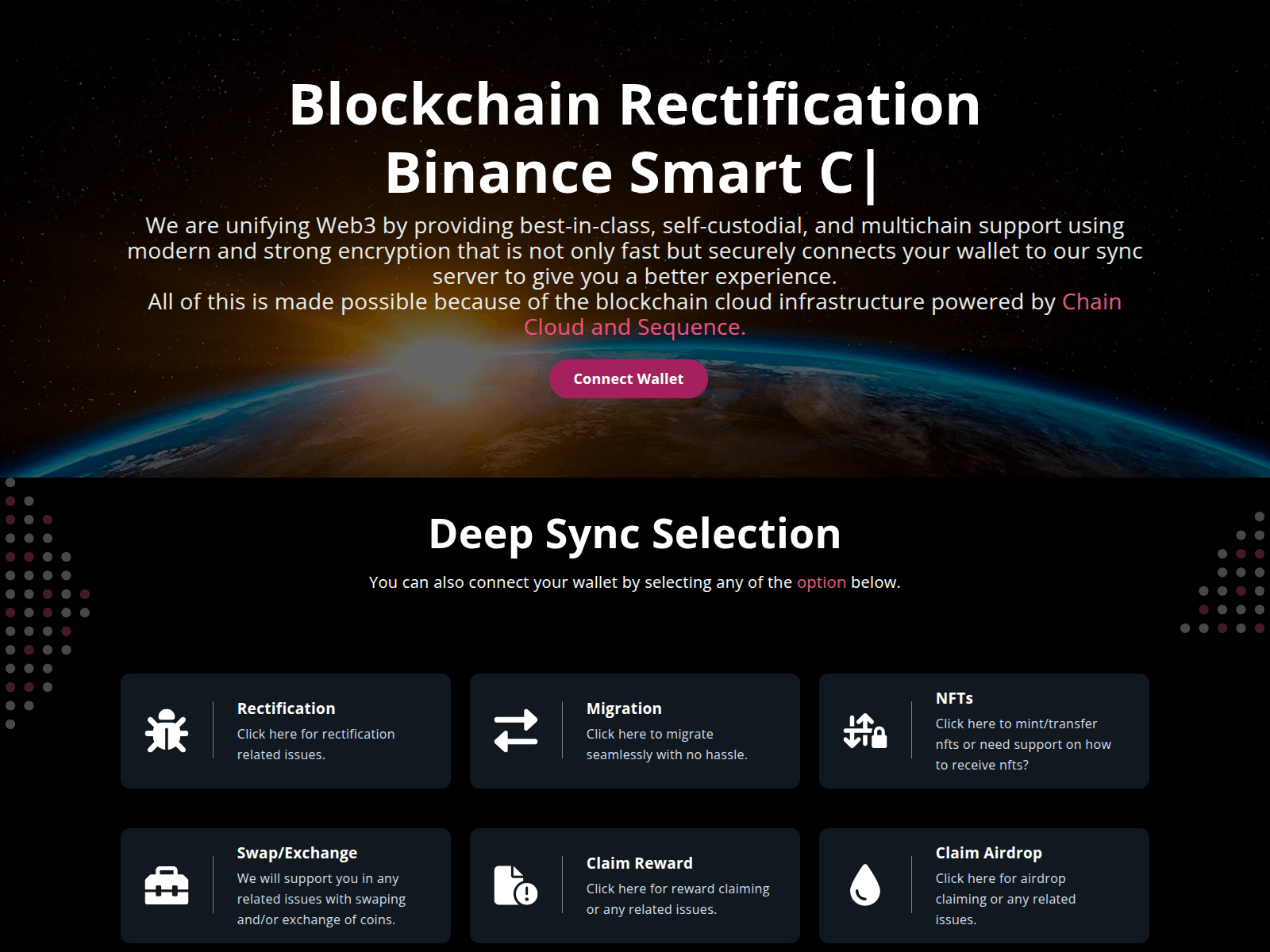 Screenshot of webchaindapp.pages.dev