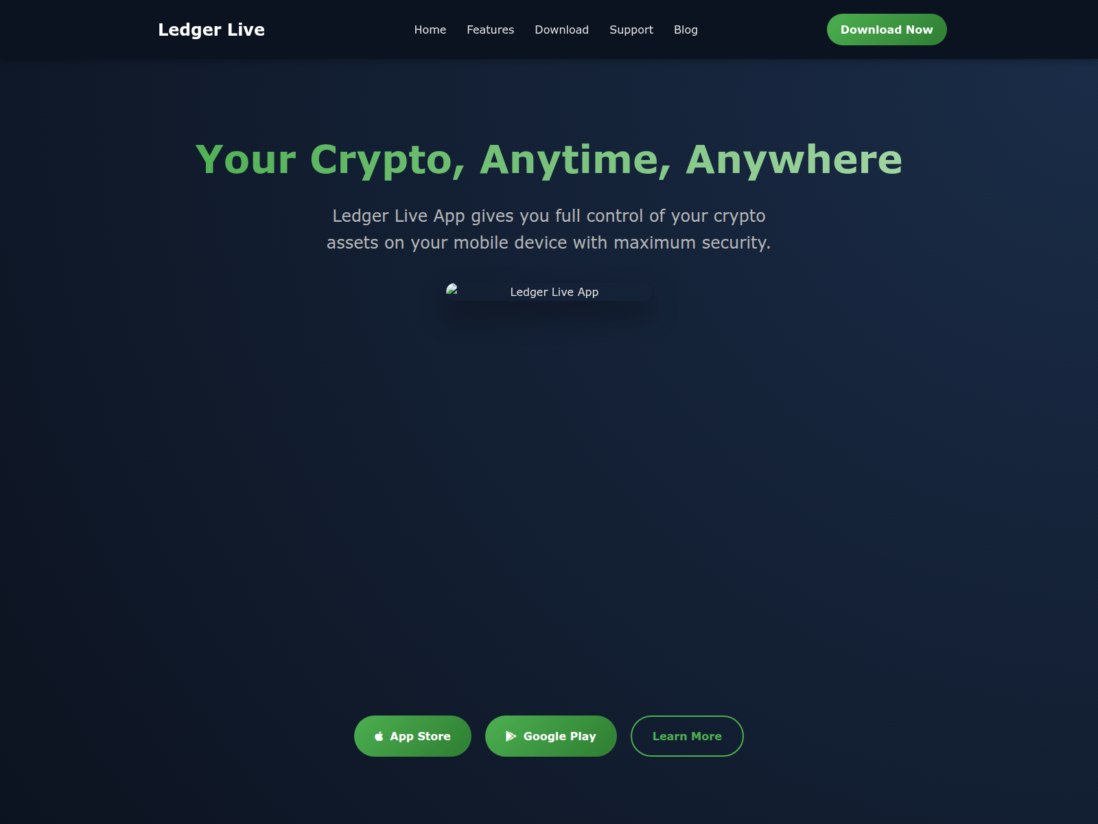 Screenshot of io-ledgrlive-app.pages.dev