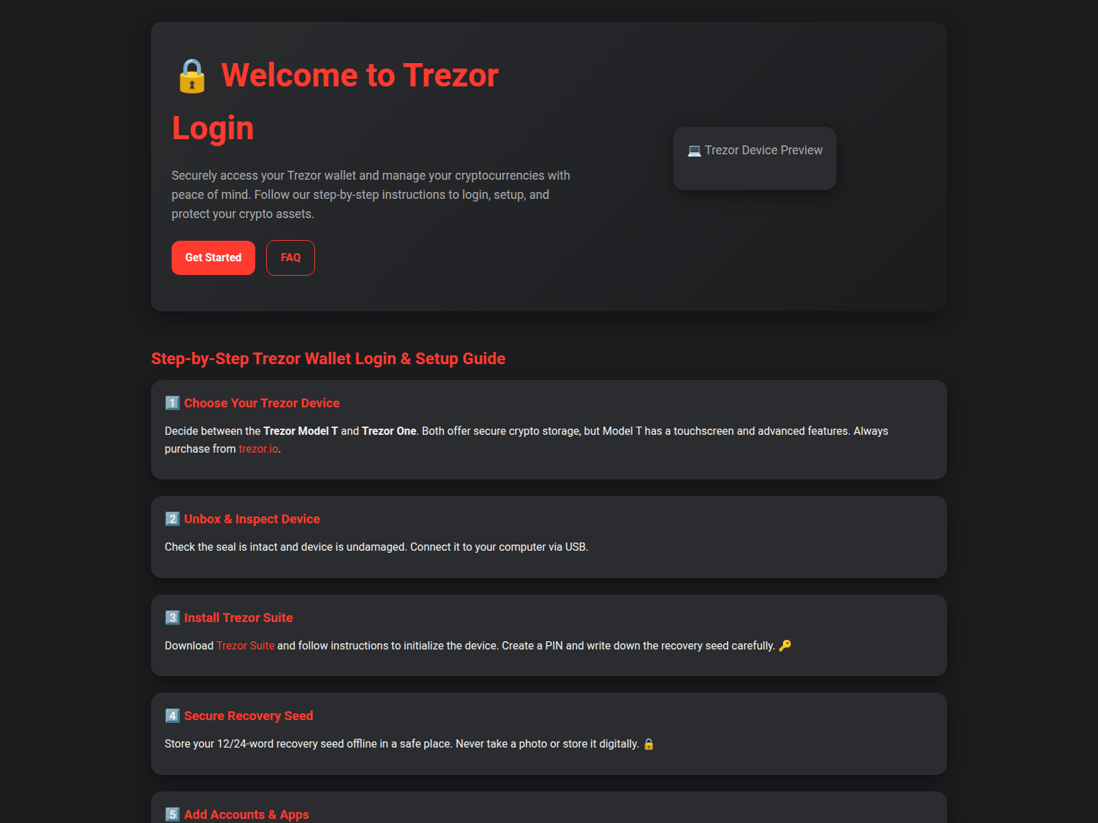 Screenshot of main-logn-trezr.pages.dev