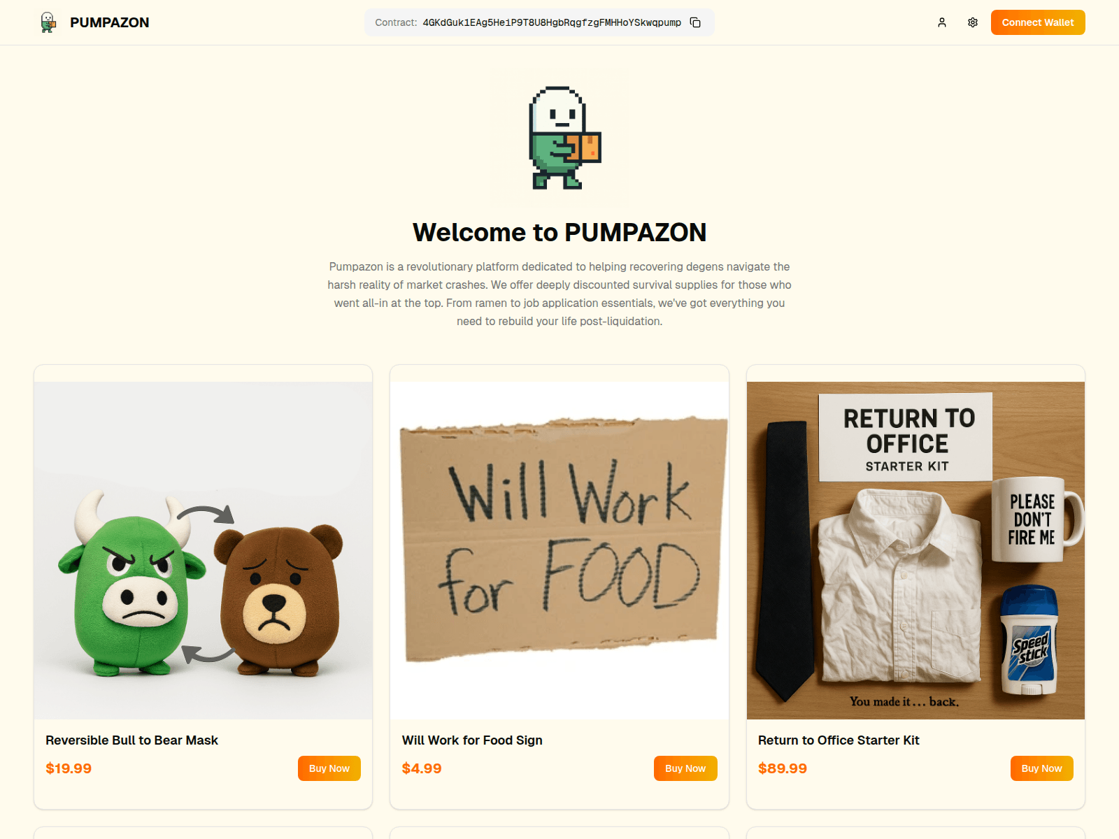 Screenshot of www.pumpazon.xyz