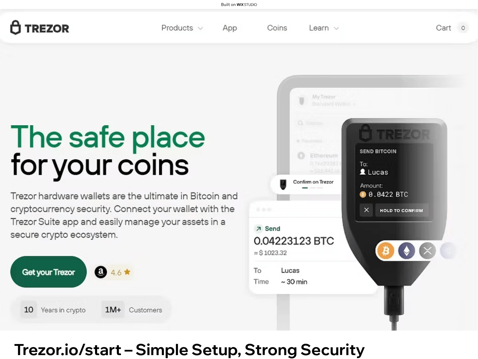 Screenshot of us-trexor-iostart.wixstudio.com