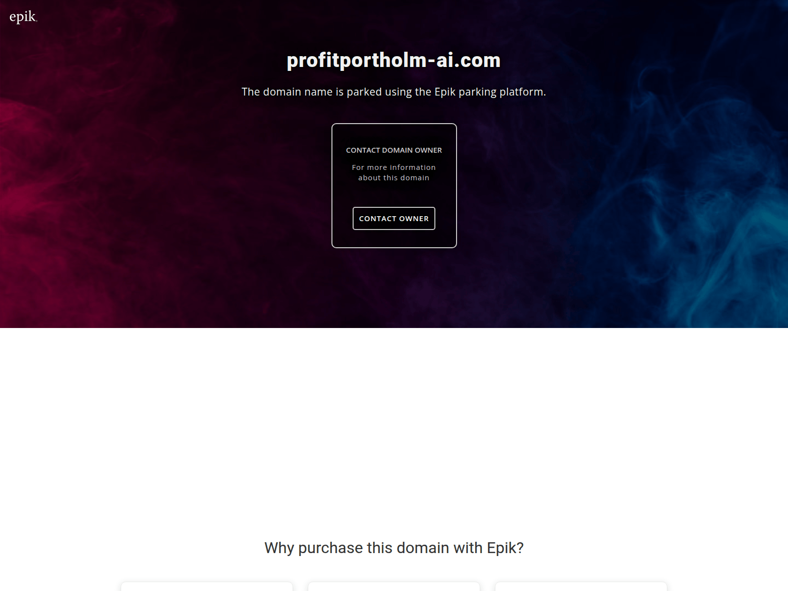 Screenshot of profitportholm-ai.com