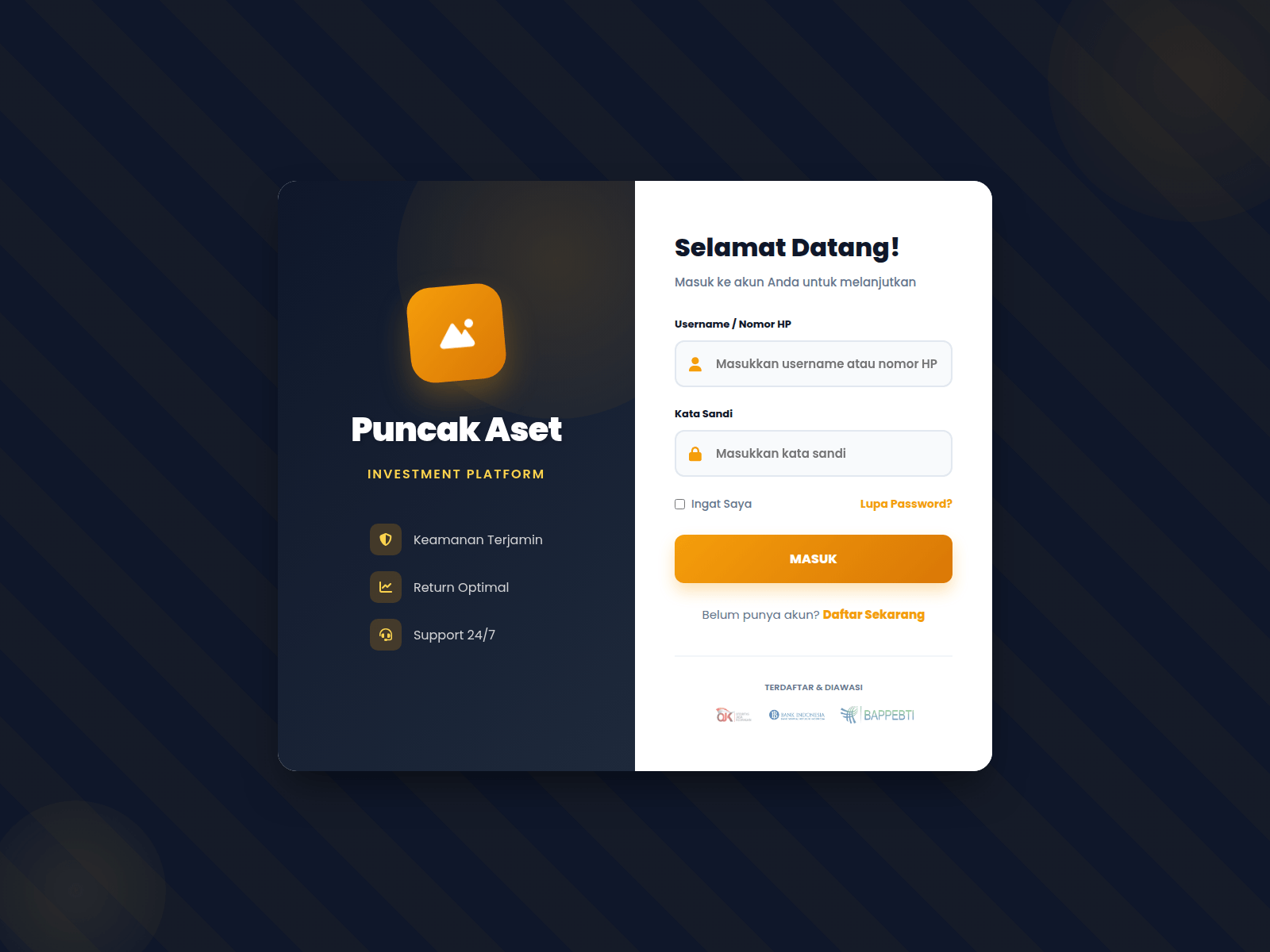 Screenshot of puncak-aset.com